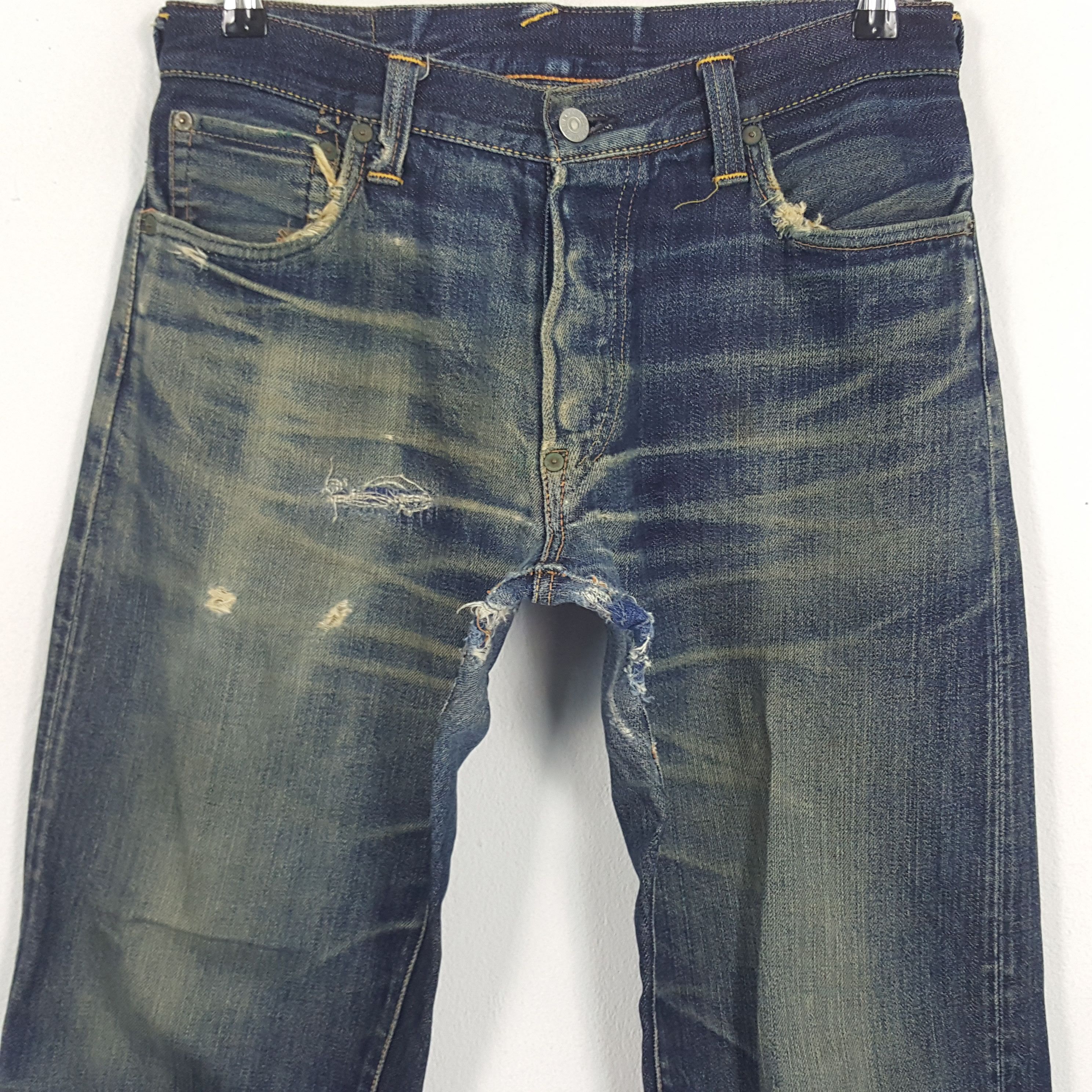 Evisu × Japanese Brand × Vintage Vintage Evisu Selvedge Japan Brand Daicock Custom Denim Jean Size US 30 / EU 46 - 5 Thumbnail