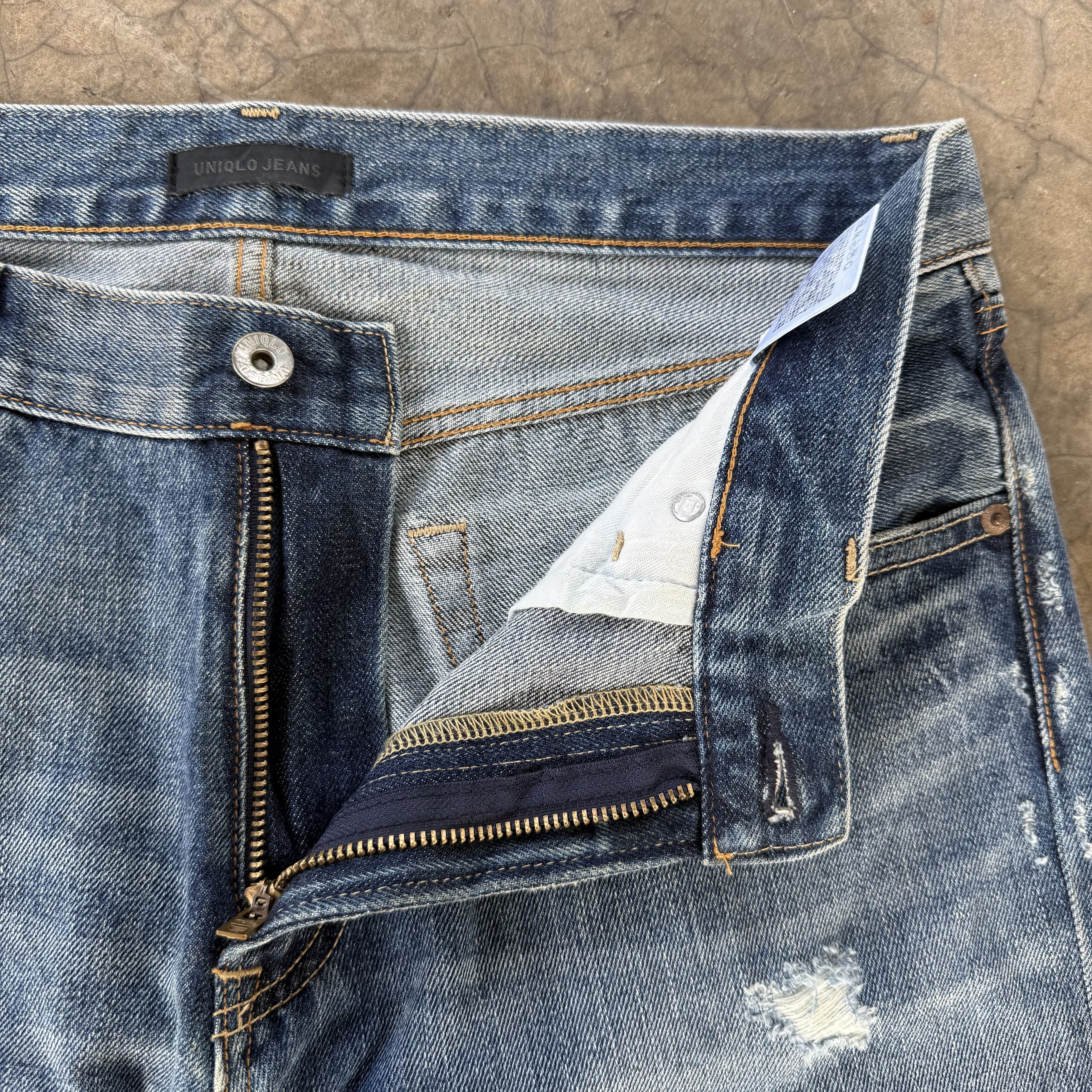 Japanese Brand W34x30 Vintage Japanese Streetwear Faded Denim Jean Size US 34 / EU 50 - 6 Thumbnail