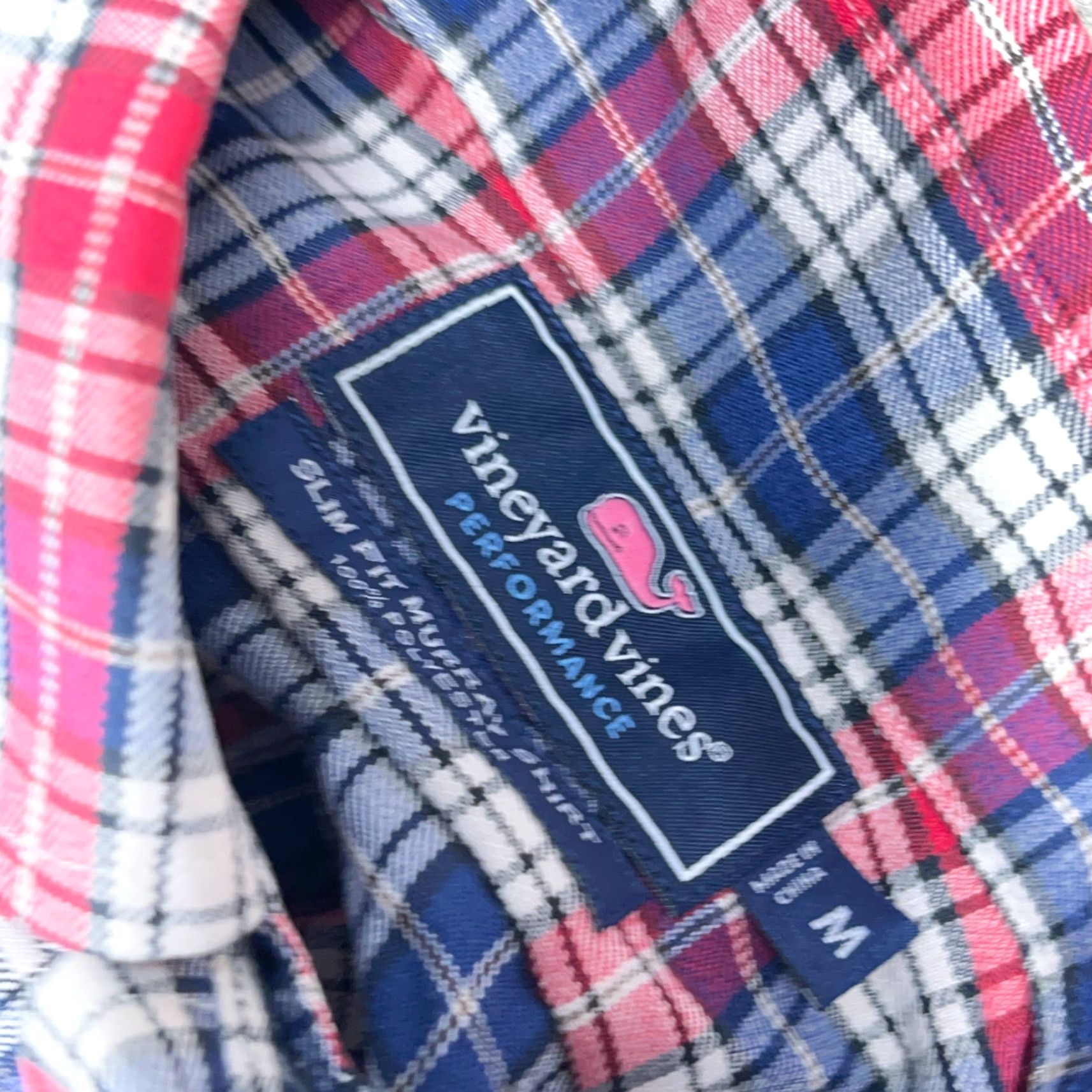 Vineyard Vines Vineyard Vines Murray Shirt Men M Red Blue Slim Fit Button-Up Plaid Long Sleeve Modern Preppy Size US M / EU 48-50 / 2 - 7 Thumbnail