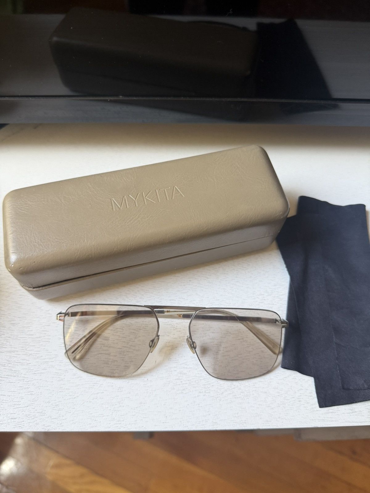 Mykita Mykita Silver Masao Less Rim Sunglasses Size ONE SIZE - 1 Thumbnail