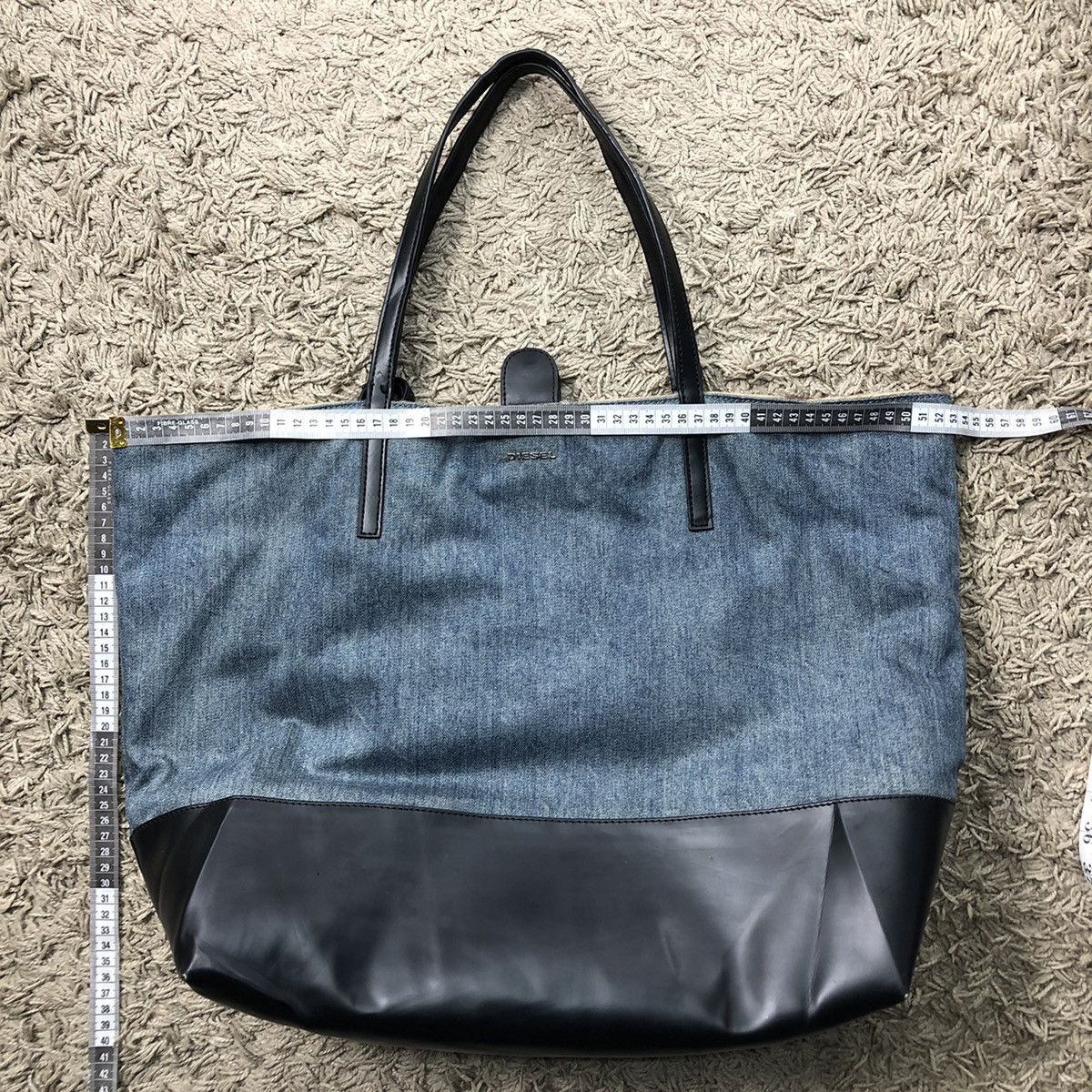 Diesel Vintage Diesel Tote Bag Denim Navajo Wool Lining Size ONE SIZE - 13 Thumbnail