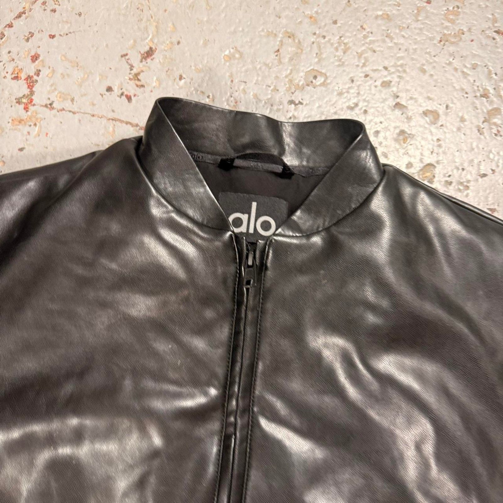 Alo Yoga Black faux leather alo bomber Size XXS / US 00 / IT 34 - 6 Thumbnail