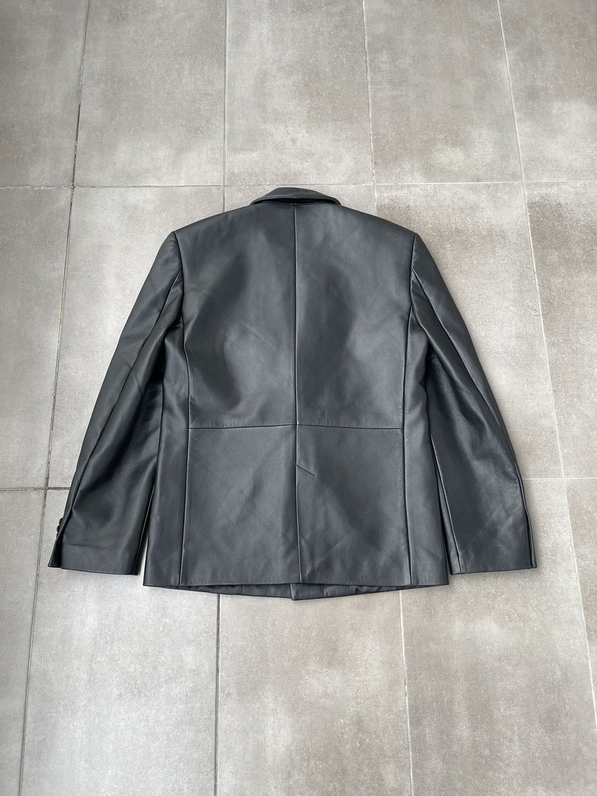 Han Kjobenhavn !DS! FW22 Han Kjobenhavn Black Leather Blazer Jacket Size US M / EU 48-50 / 2 - 13 Thumbnail