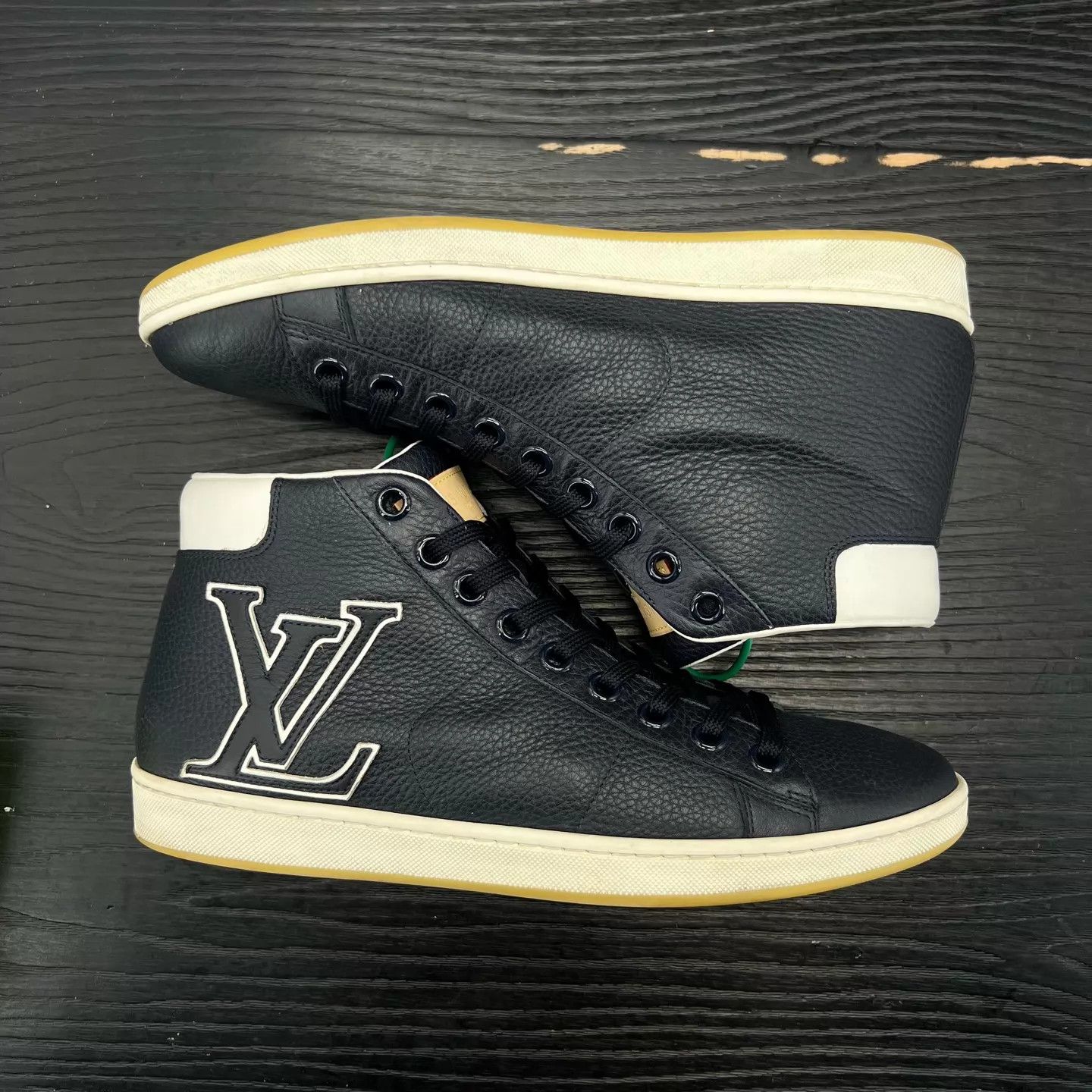 Louis Vuitton LV Dark Blue High Top Sneaker 7/41 Box Size US 8 / EU 41 - 3 Thumbnail