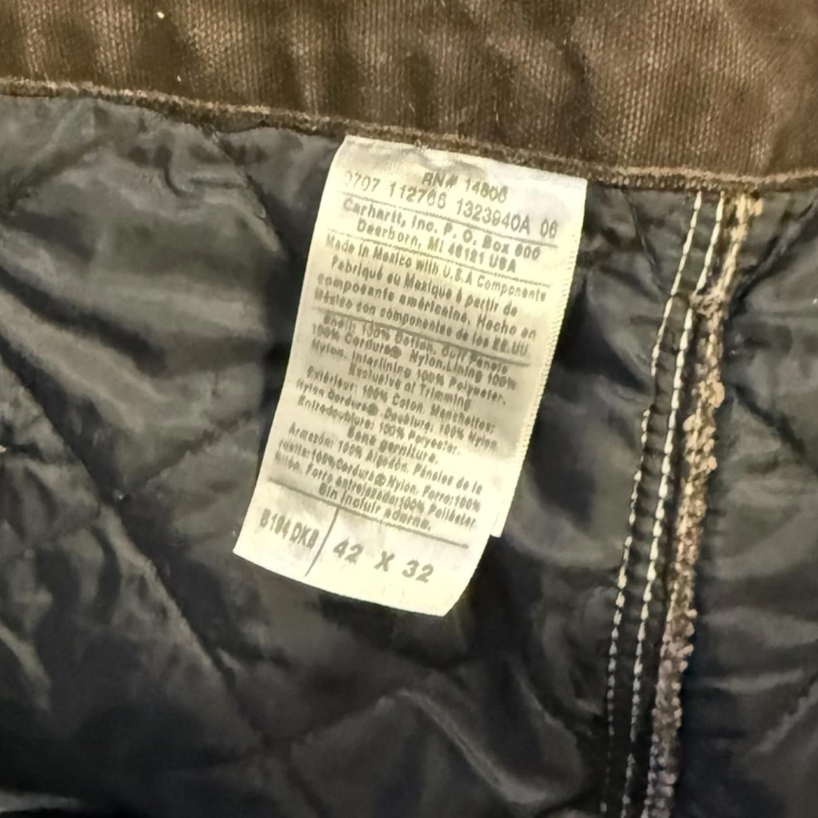 Carhartt Carhartt Insulated Double Knees -- 42 x 32 -- Size US 40 / EU 56 - 4 Thumbnail