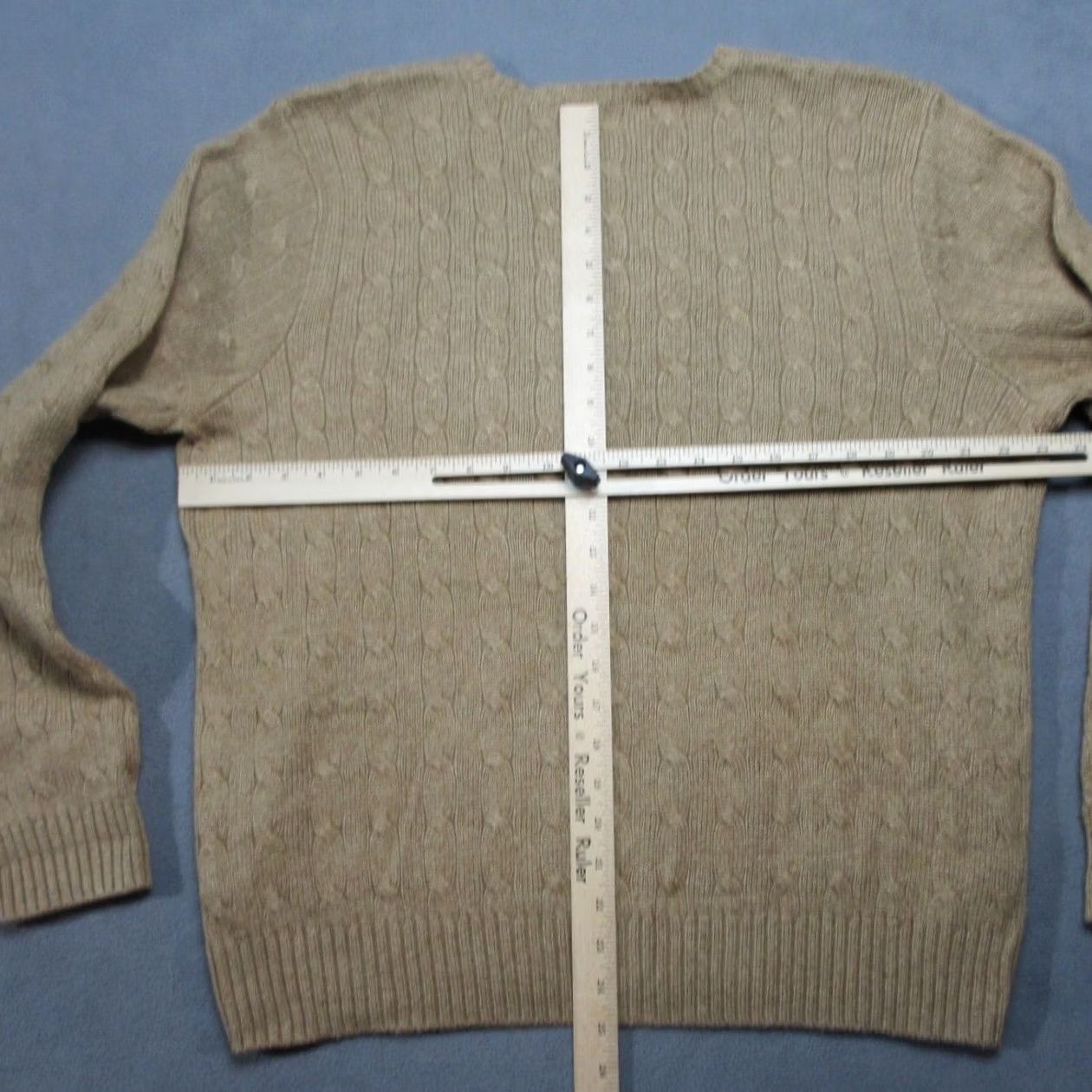 Polo Ralph Lauren Polo Ralph Lauren Sweater Mens XL Beige 100% Silk Cable Knit Pony Logo Crew Neck Pullover Regular Fit Long Sleeve Knit Solid Classic Preppy Teacher? Size US XL / EU 56 / 4 - 5 Thumbnail