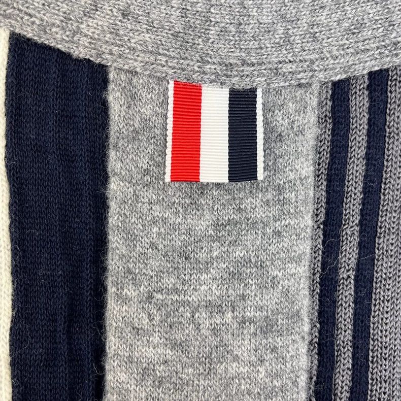 Thom Browne Thom Browne Size 0Grey Vertical Stripe Classic logo half wo Size US XS / EU 42 / 0 - 7 Thumbnail