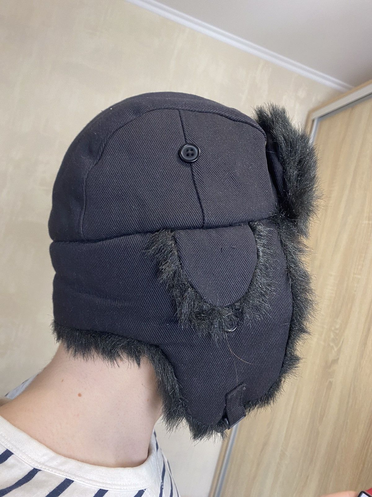 Japanese Brand 🔥 Winter Season Streetwear Rabbit Fur Ushanka Y2K Hat Size ONE SIZE - 4 Thumbnail