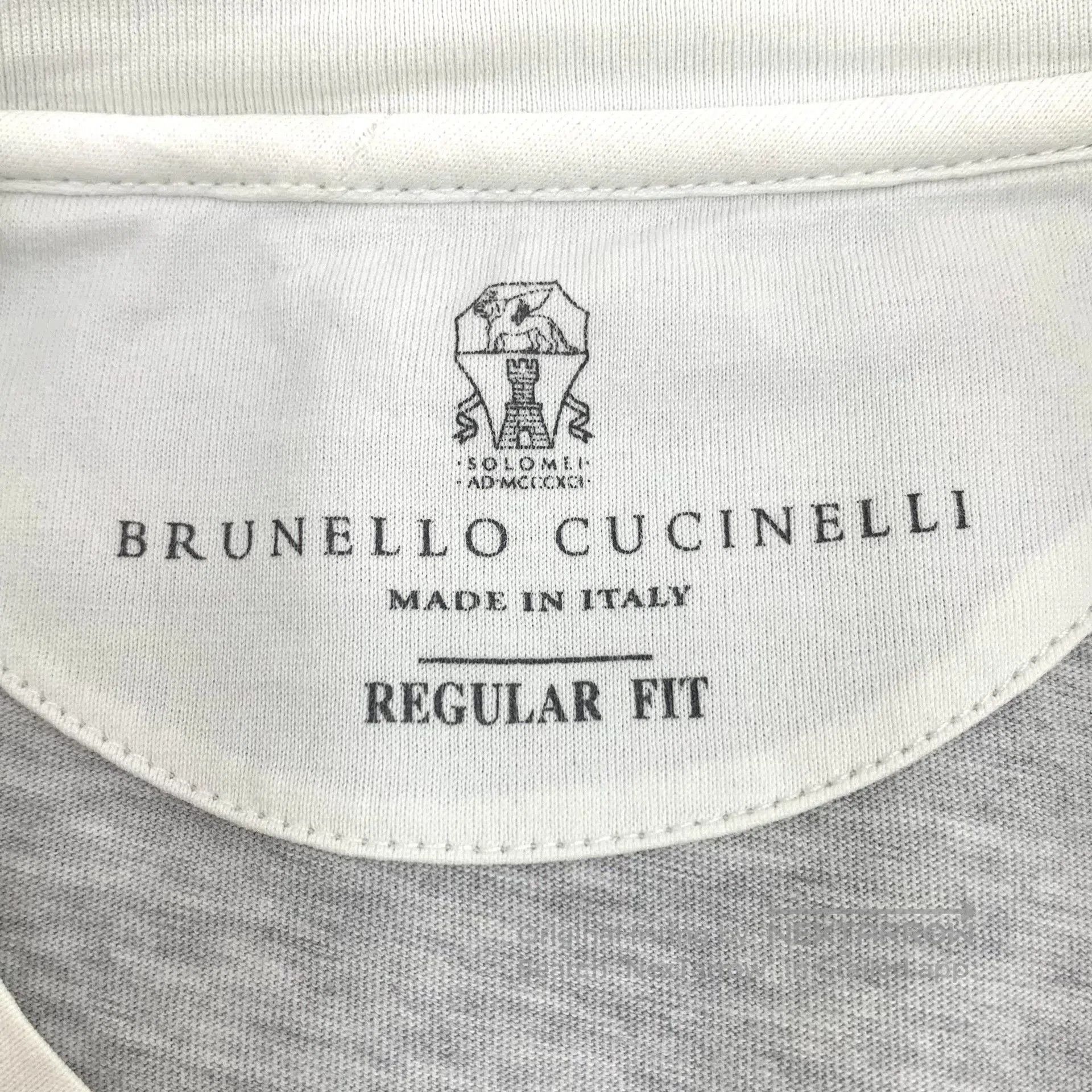 Brunello Cucinelli Brunello Cucinelli Gray Cotton Crew Neck T-shirt. Size US L / EU 52-54 / 3 - 5 Thumbnail