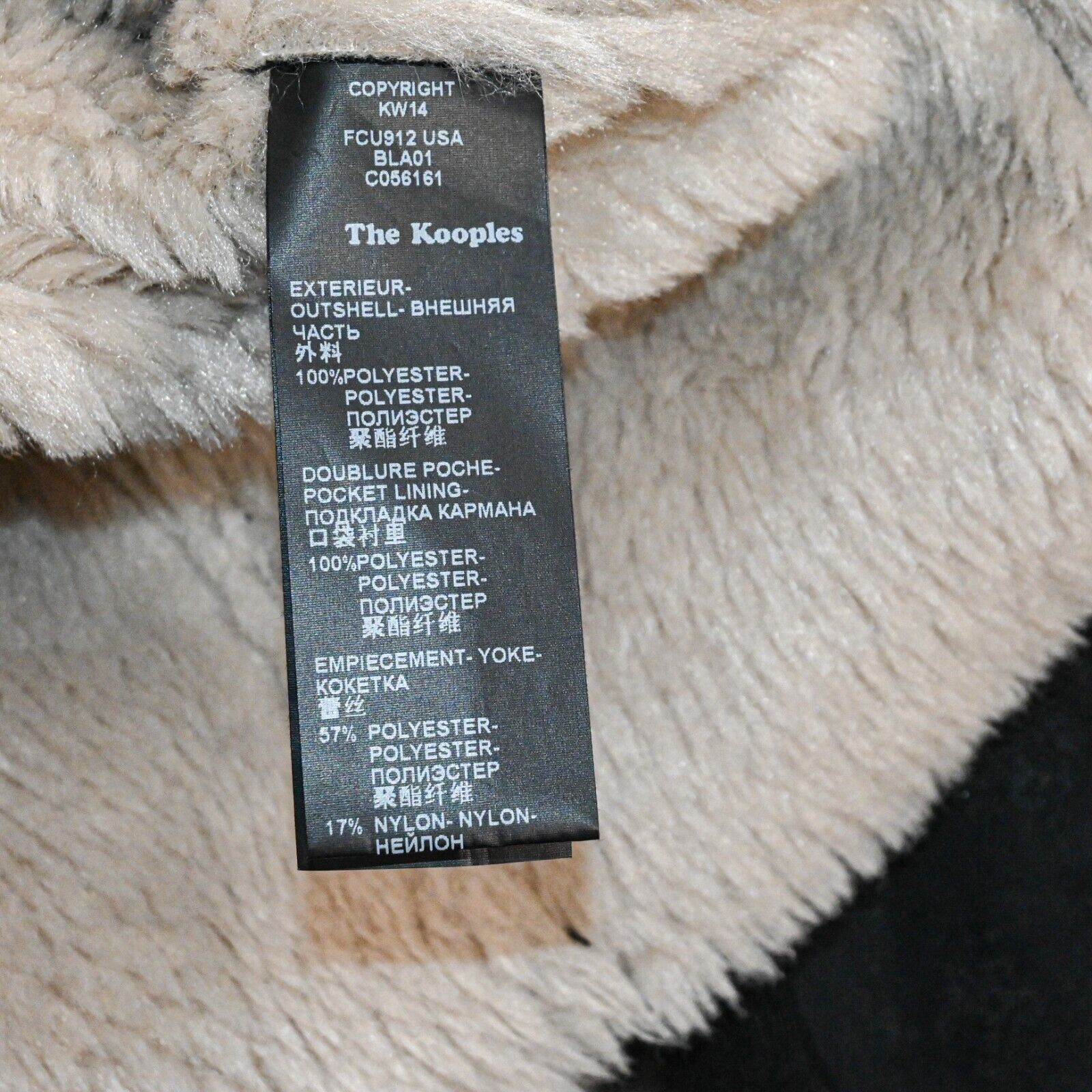 The Kooples The Kooples Faux Shearling Jacket sherpa lined black Size S / US 4 / IT 40 - 7 Thumbnail