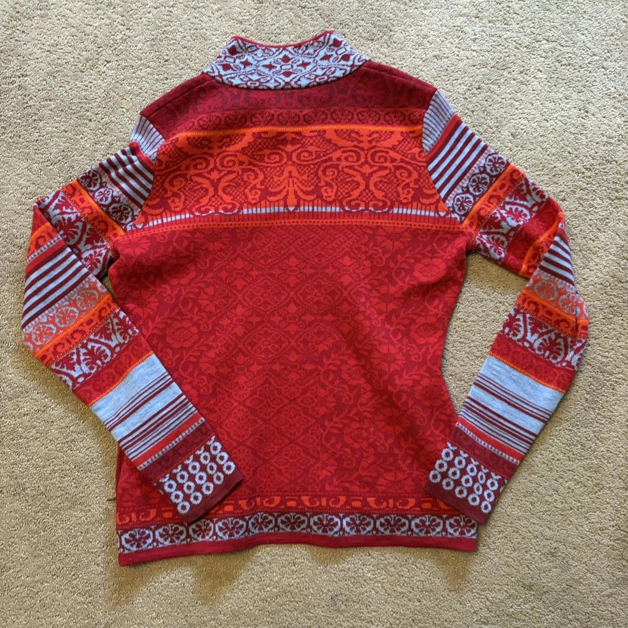 Designer Icelandic Design Zip Up Sweater Size M / US 6-8 / IT 42-44 - 3 Thumbnail