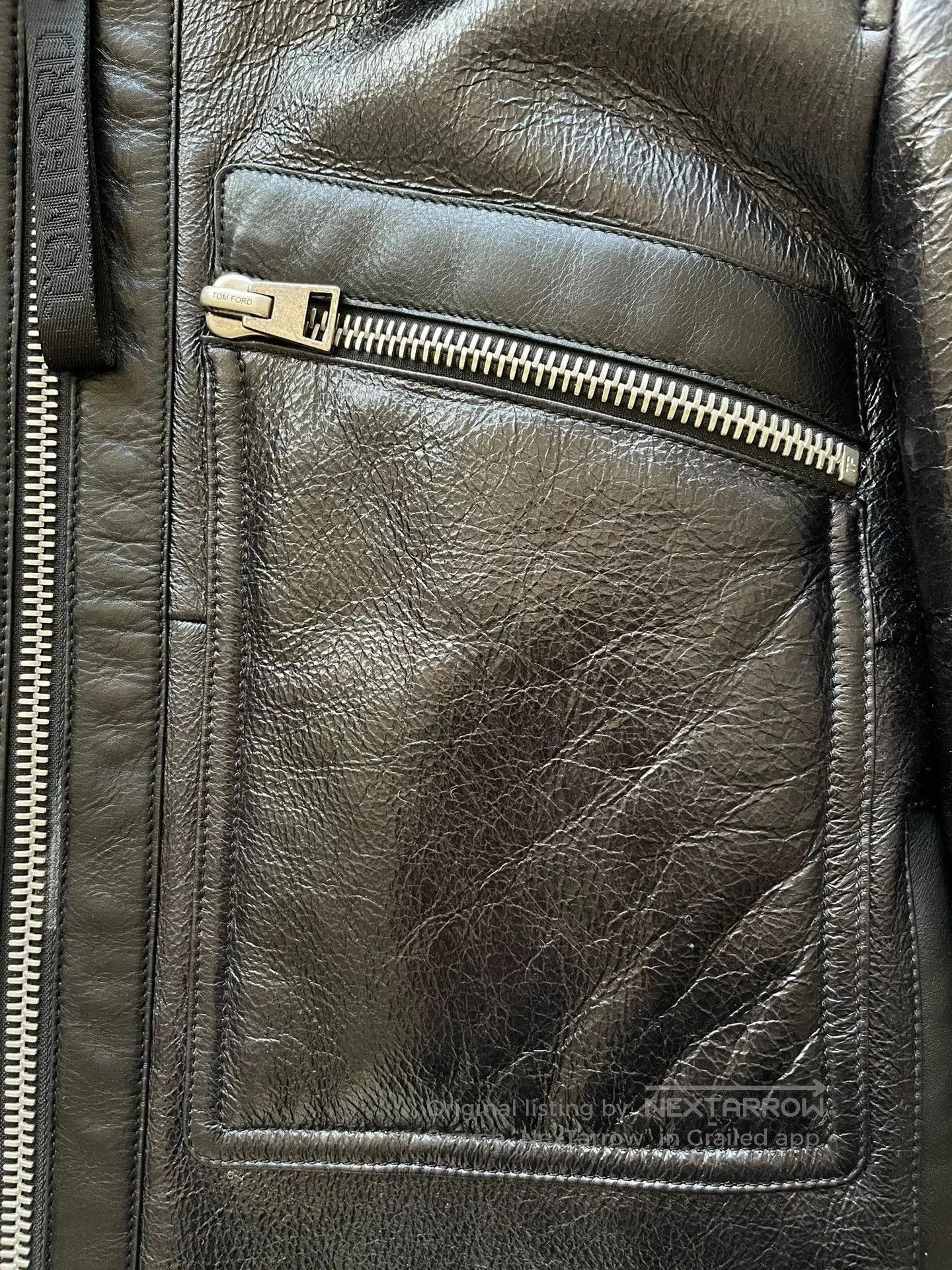 Tom Ford TOM FORD Leather Jacket with Fur Lining. Size US S / EU 44-46 / 1 - 4 Thumbnail