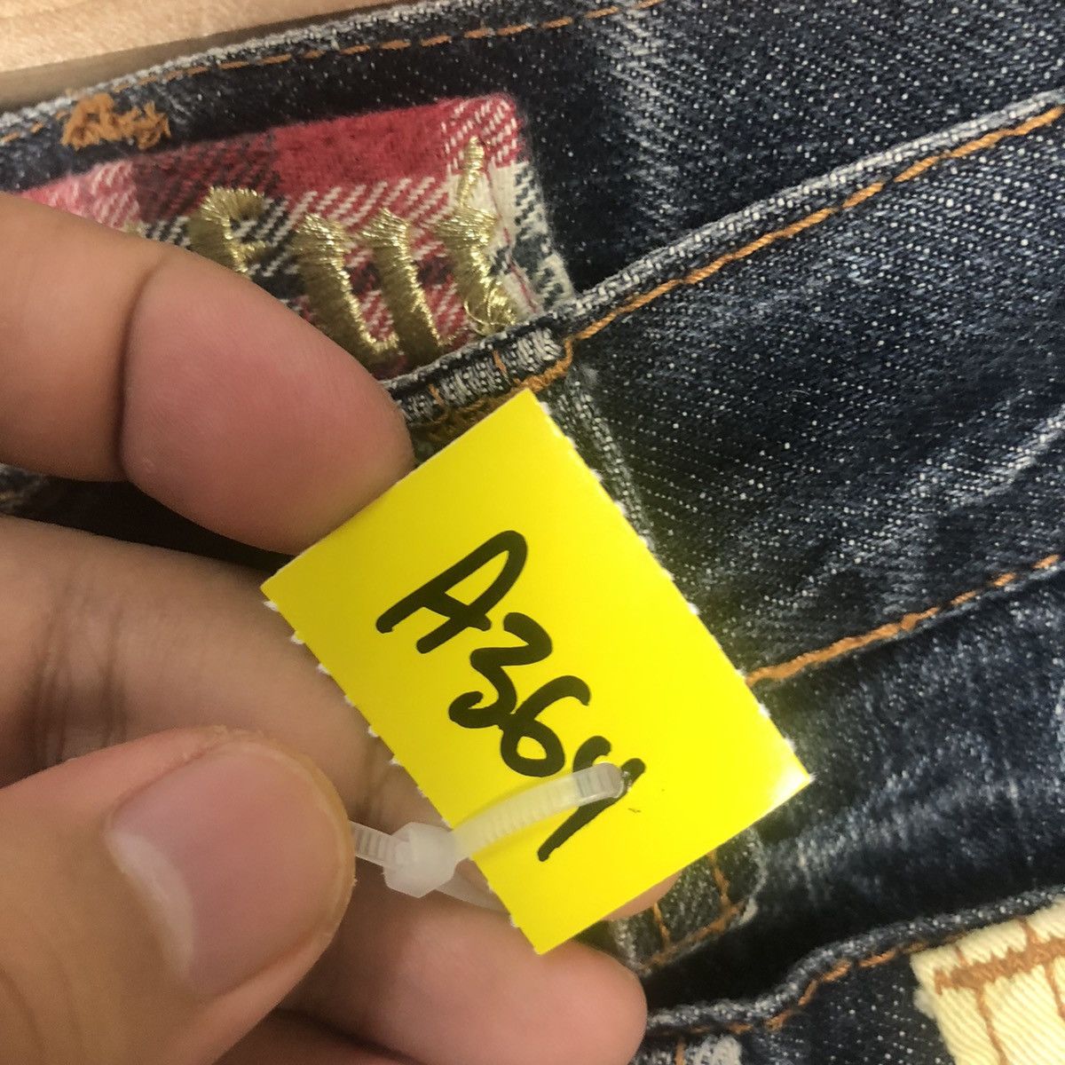 Japanese Brand Antful Double Waist Blue rare Denim Pants #A364 Size US 31 - 15 Thumbnail