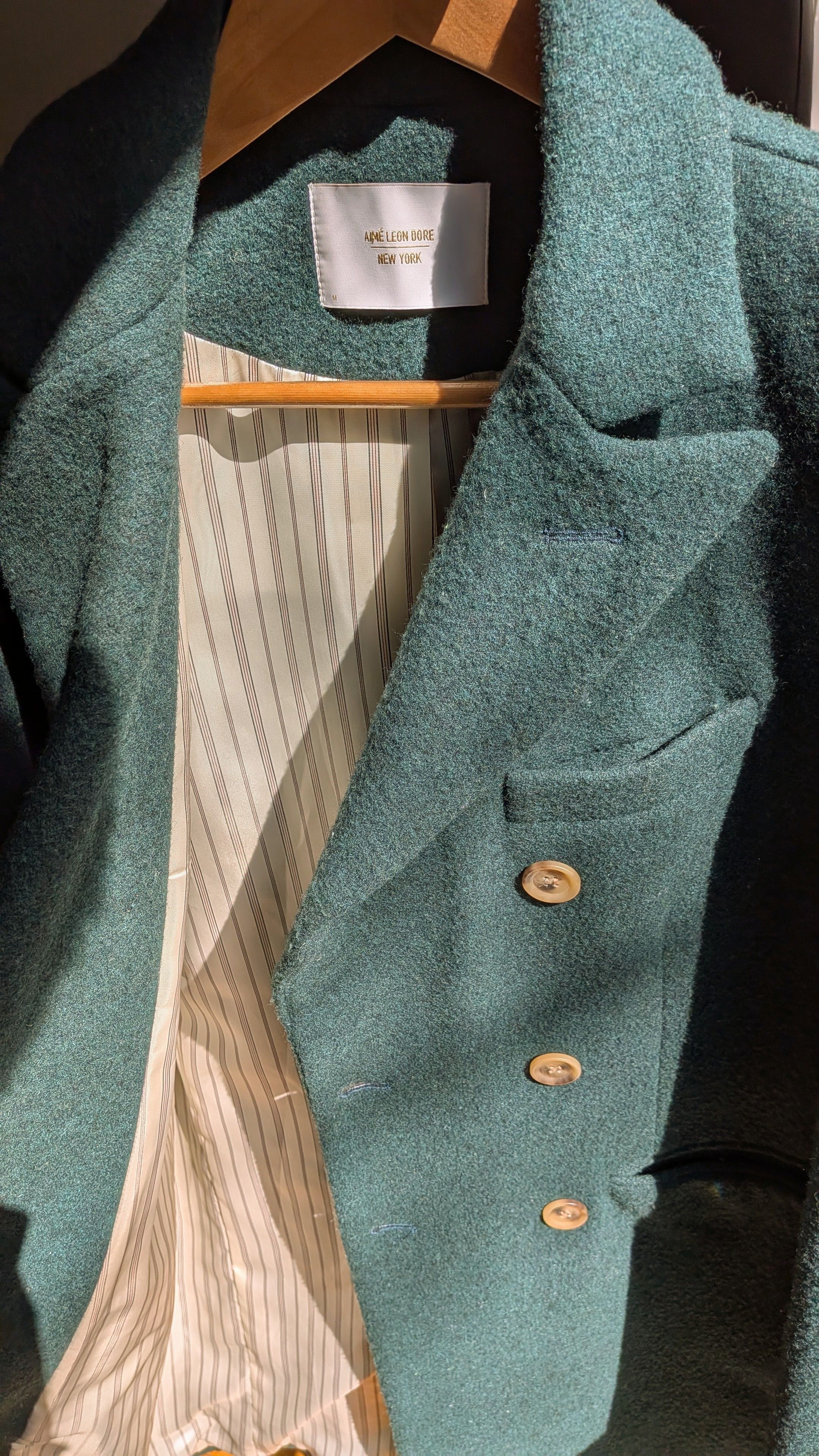 Aime Leon Dore Aime Leon Dore Wool Coat Forest Green Size US M / EU 48-50 / 2 - 7 Thumbnail