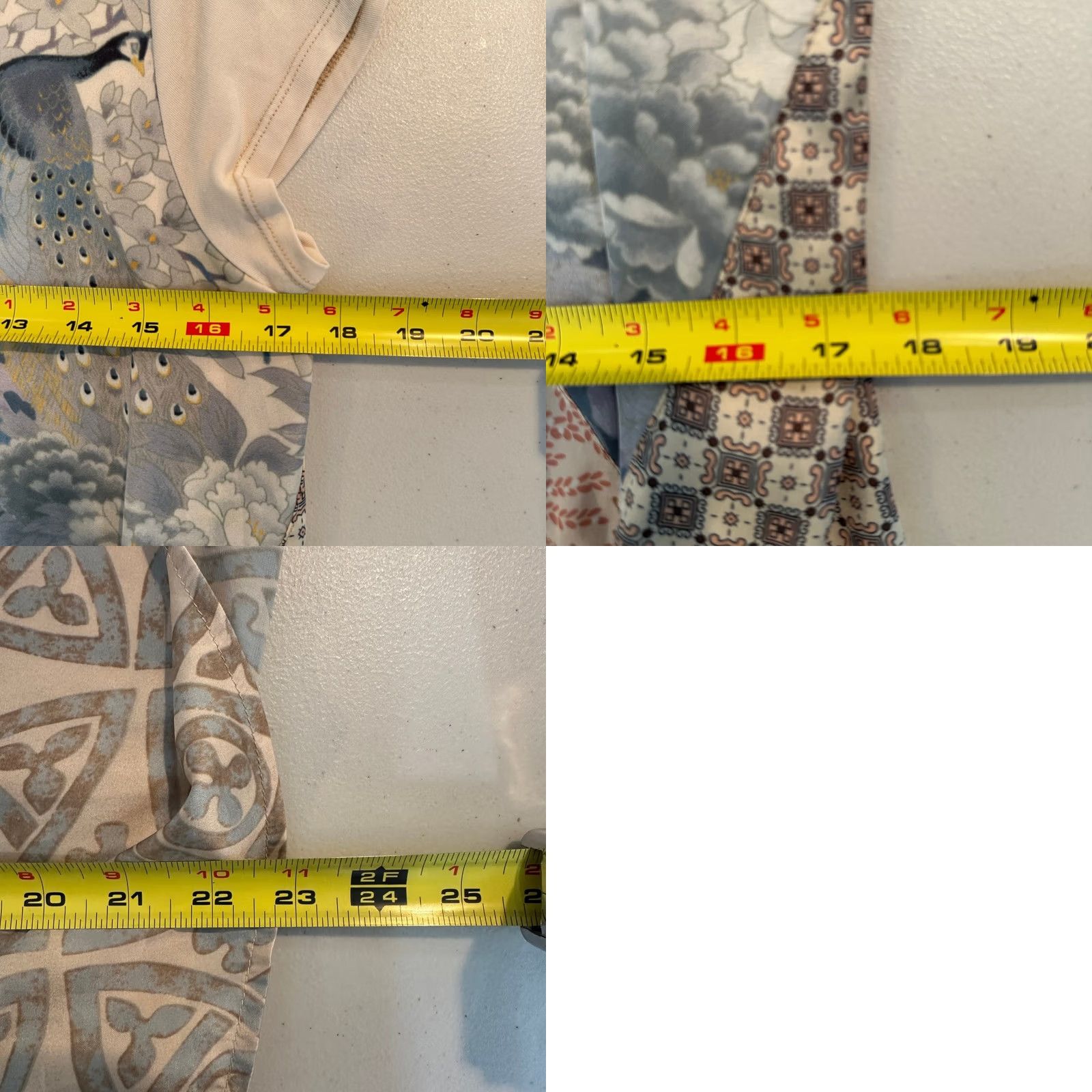 Vintage TINY Peacock Floral Patchwork Tie Front T Shirt Womens Size Small Size S / US 4 / IT 40 - 8 Thumbnail