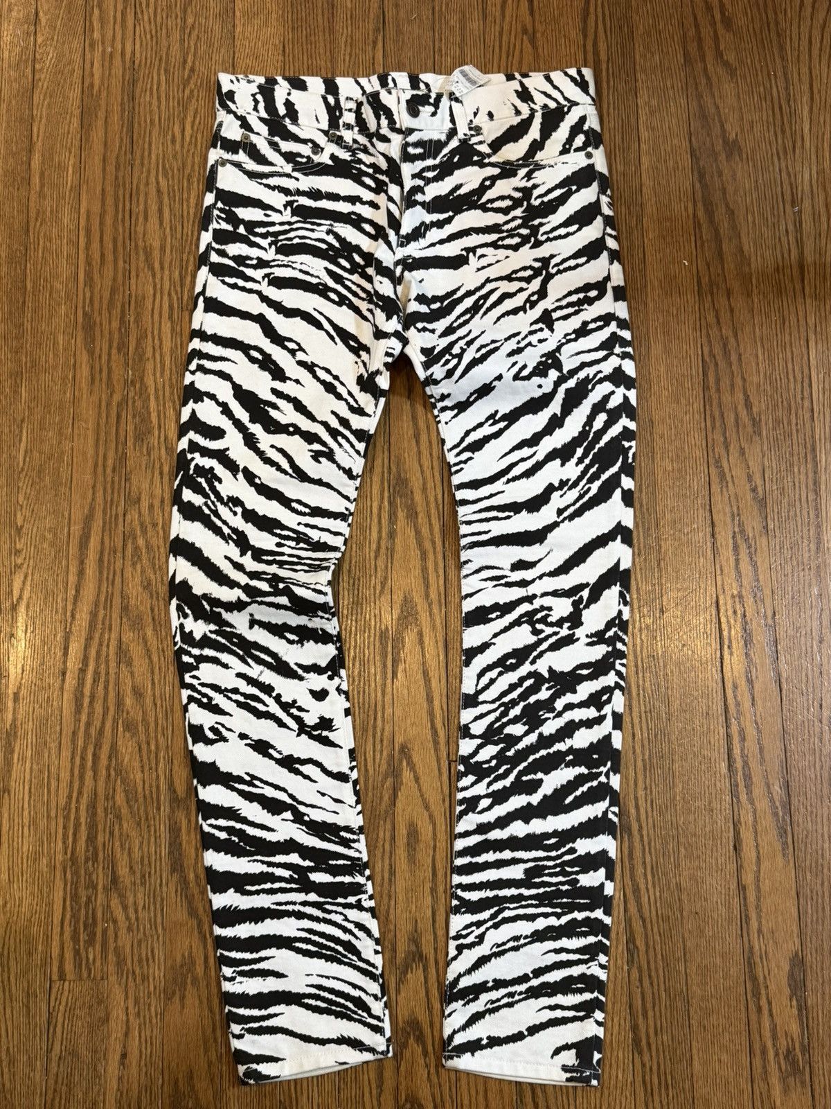 SS14 Hedi D02 Zebra Jeans