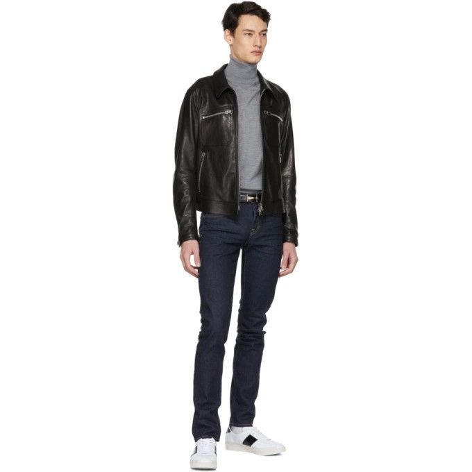 Tom Ford Tom Ford Icon Cafe Racer Leather Jacket (Black Calf) Size US S / EU 44-46 / 1 - 12 Thumbnail