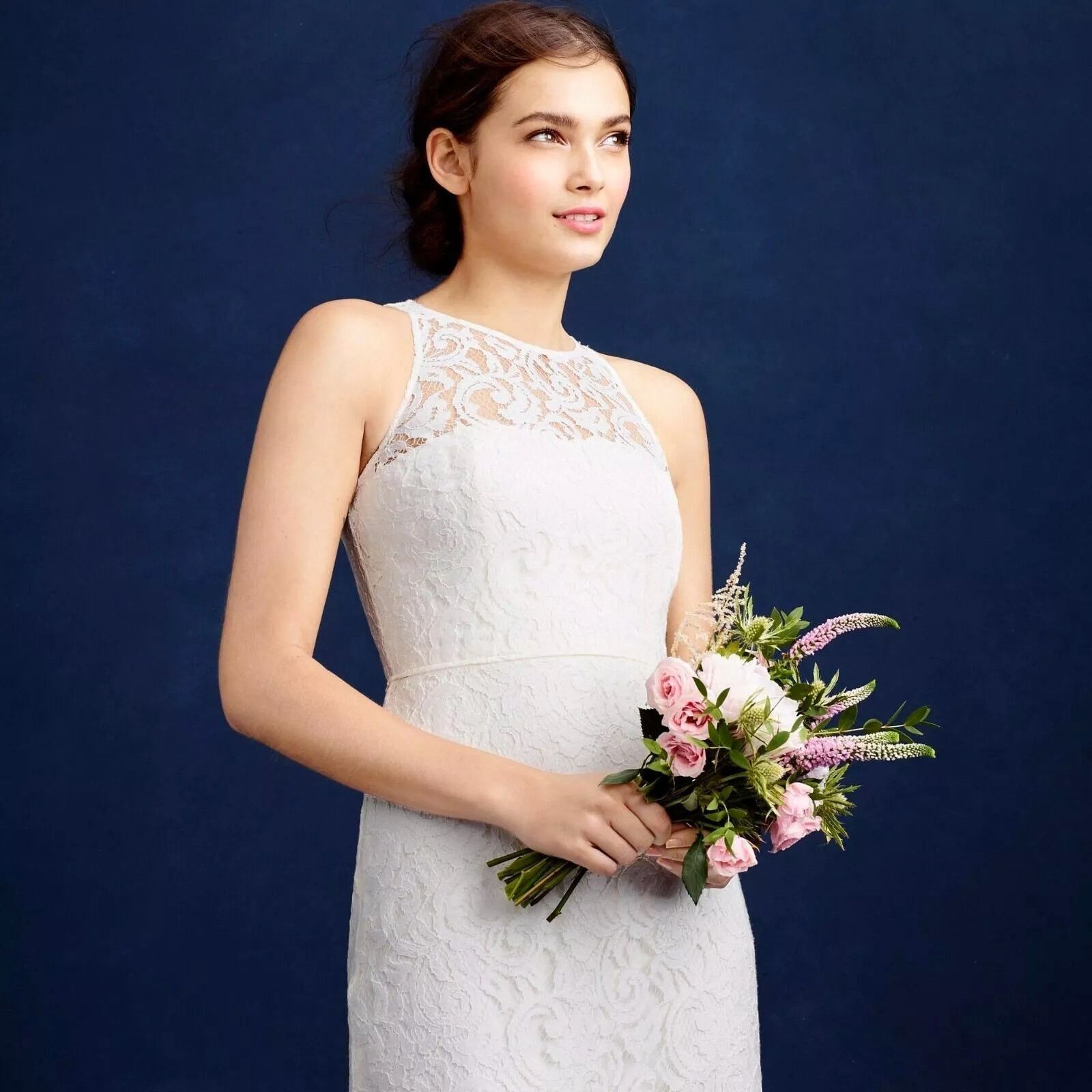 J.Crew J.Crew Pamela Ivory Lace Bridal Wedding Gown Dress SZ 20 Size 3XL / US 20-22 - 2 Thumbnail