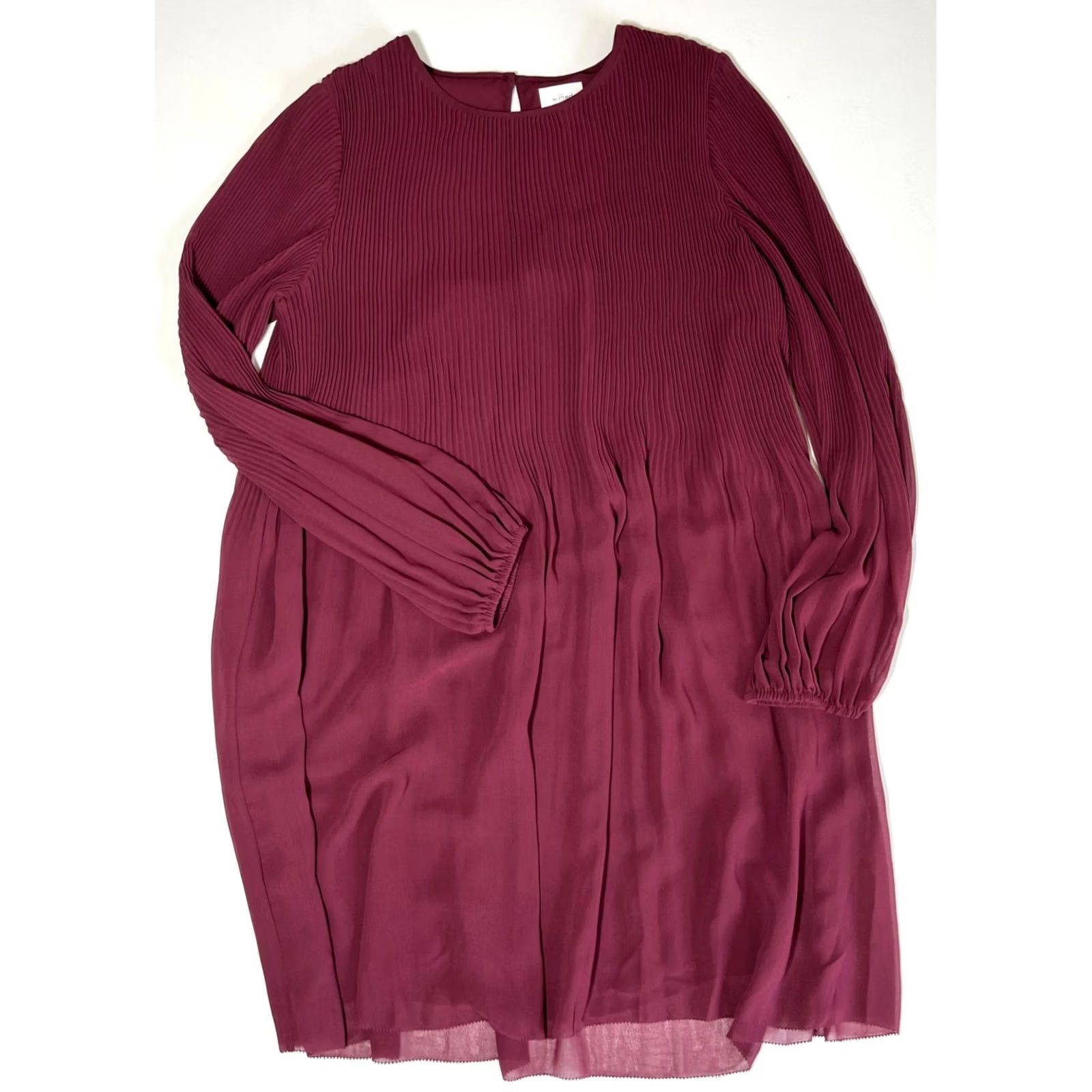 Vintage VINTAGE Wilfred Daydreamer Mini Dress Women's Burgundy M Size M / US 6-8 / IT 42-44 - 4 Thumbnail