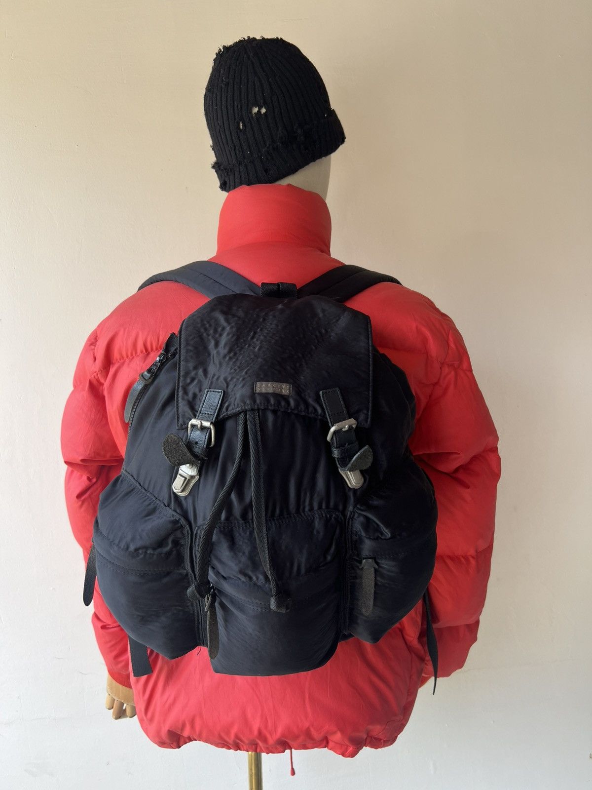 Barneys New York Vintage 90s Barneys New York Black Nylon Tactical Backpack Size ONE SIZE - 5 Thumbnail