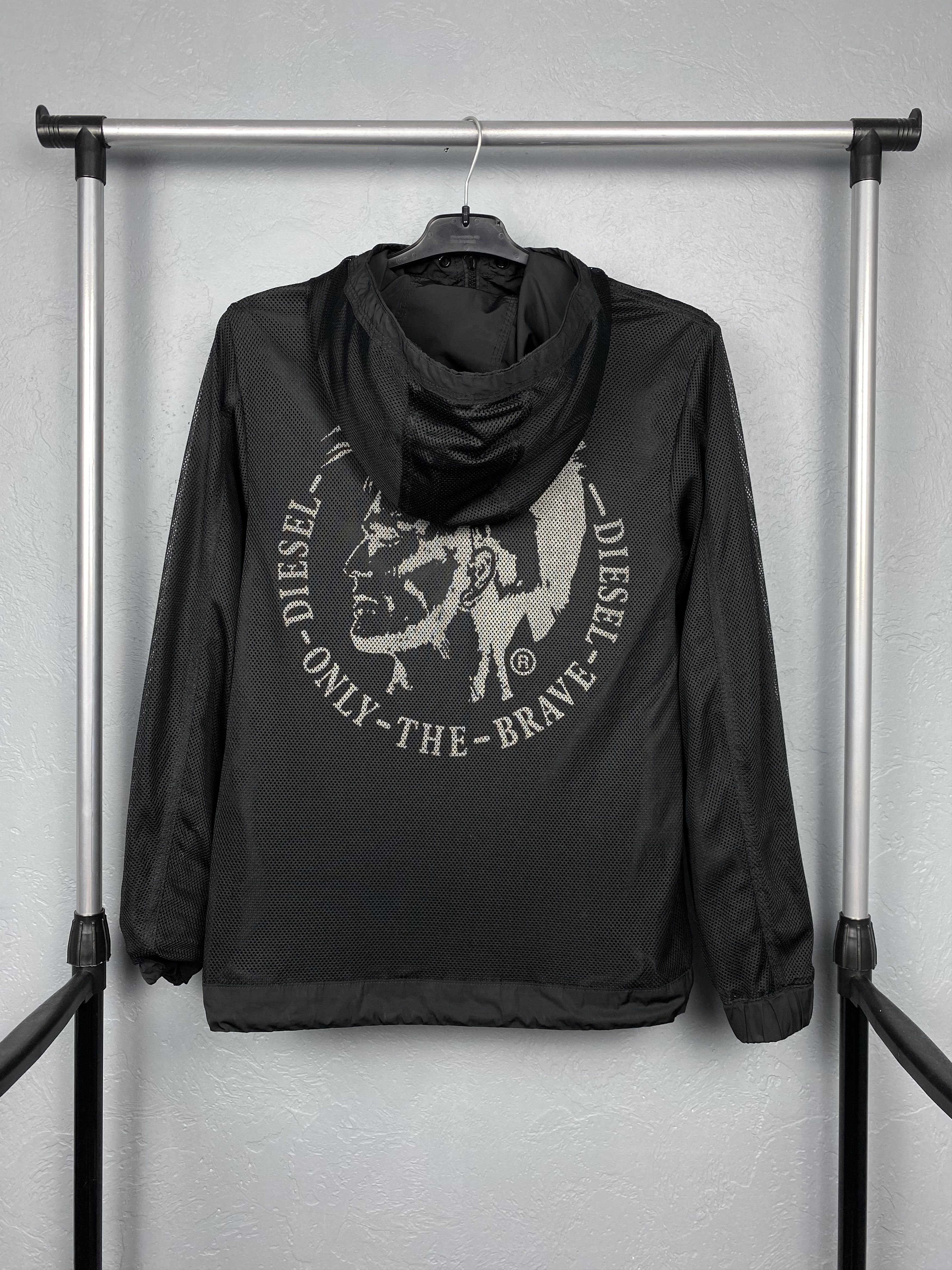 Diesel Vintage Mens Nylon REVERSIBLE Jacket Y2K