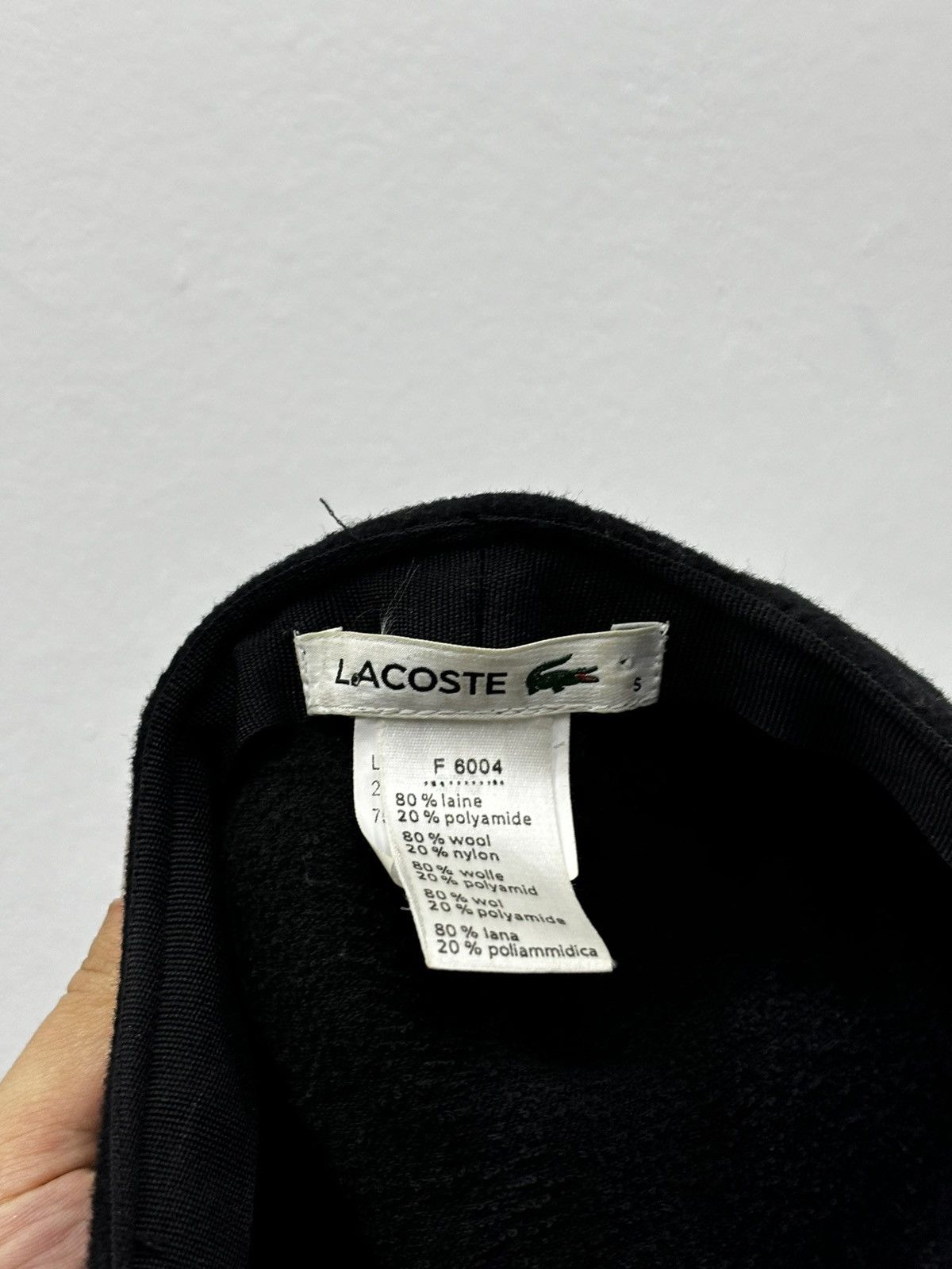Lacoste × Vintage Lacoste Wool Hat 90s vintage Size ONE SIZE - 7 Thumbnail