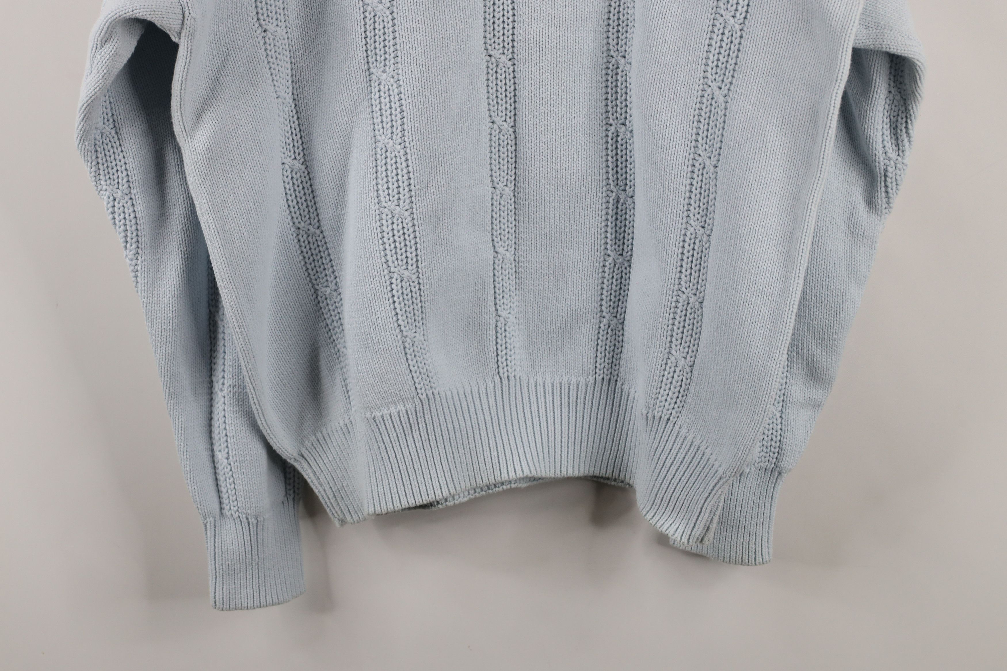 Vintage Vintage 90s Streetwear Ribbed Cable Knit Crewneck Sweater Size M / US 6-8 / IT 42-44 - 8 Thumbnail