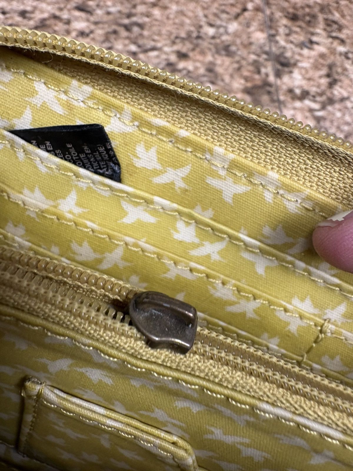 Fossil Fossil Key-Per Coated Canvas Zip-Around Wallet Birds Trees Size ONE SIZE - 9 Thumbnail