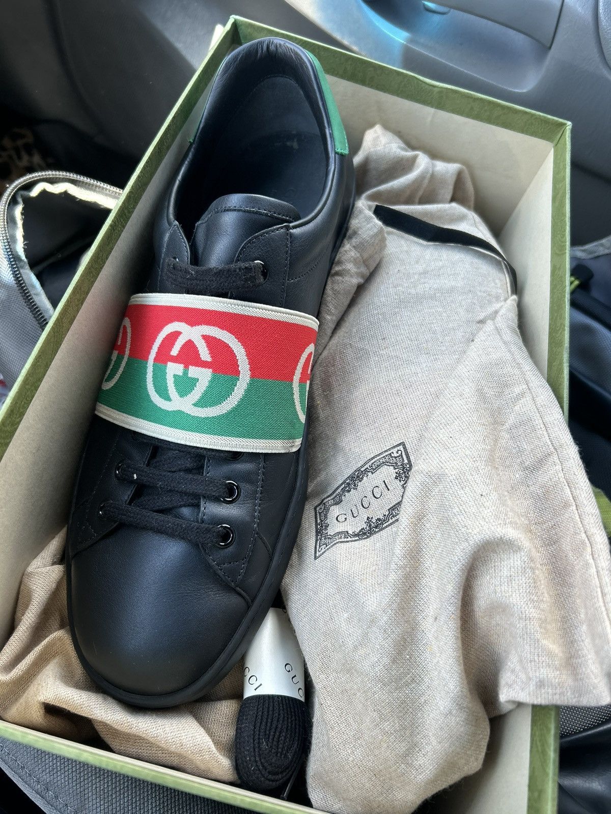 Gucci Gucci Ace Sneakers Size US 13 / EU 46 - 1 Thumbnail