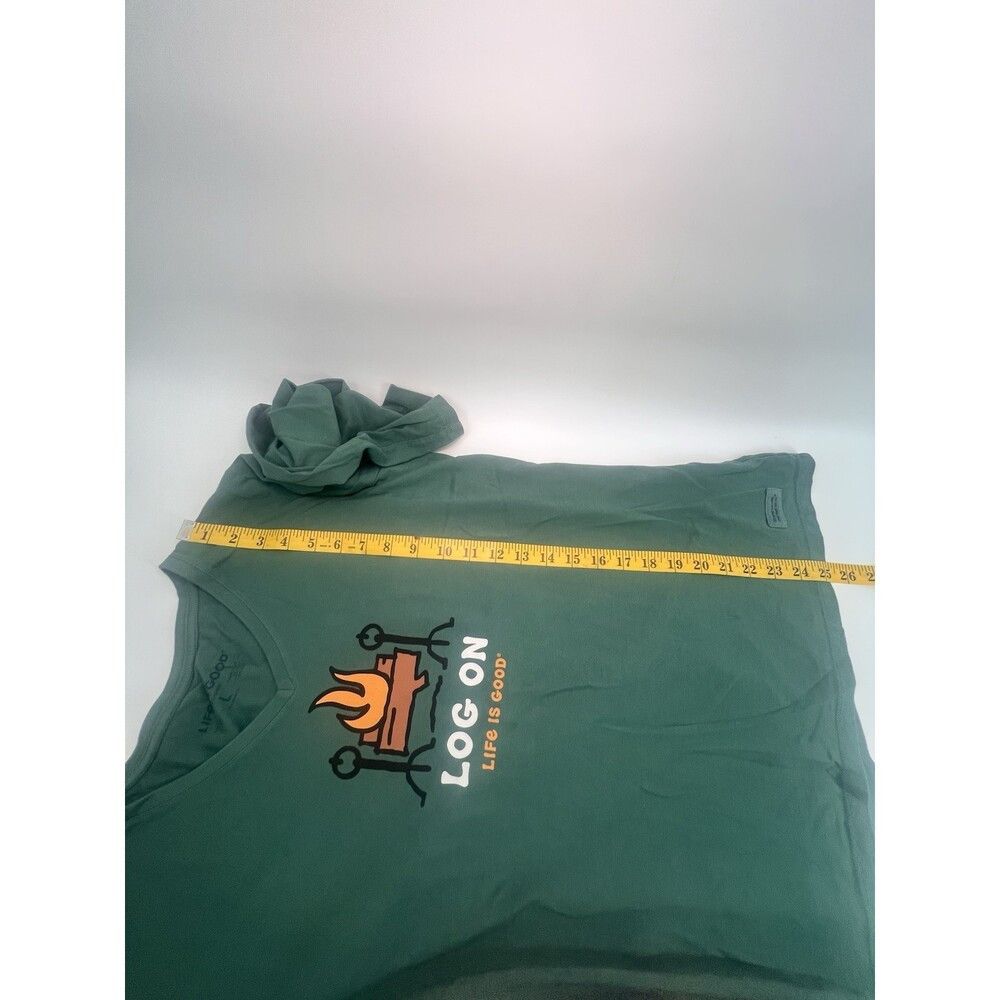 Life is Good Life is Good Womens Log On Crusher Tee Size L Spruce Green Size L / US 10 / IT 46 - 8 Thumbnail