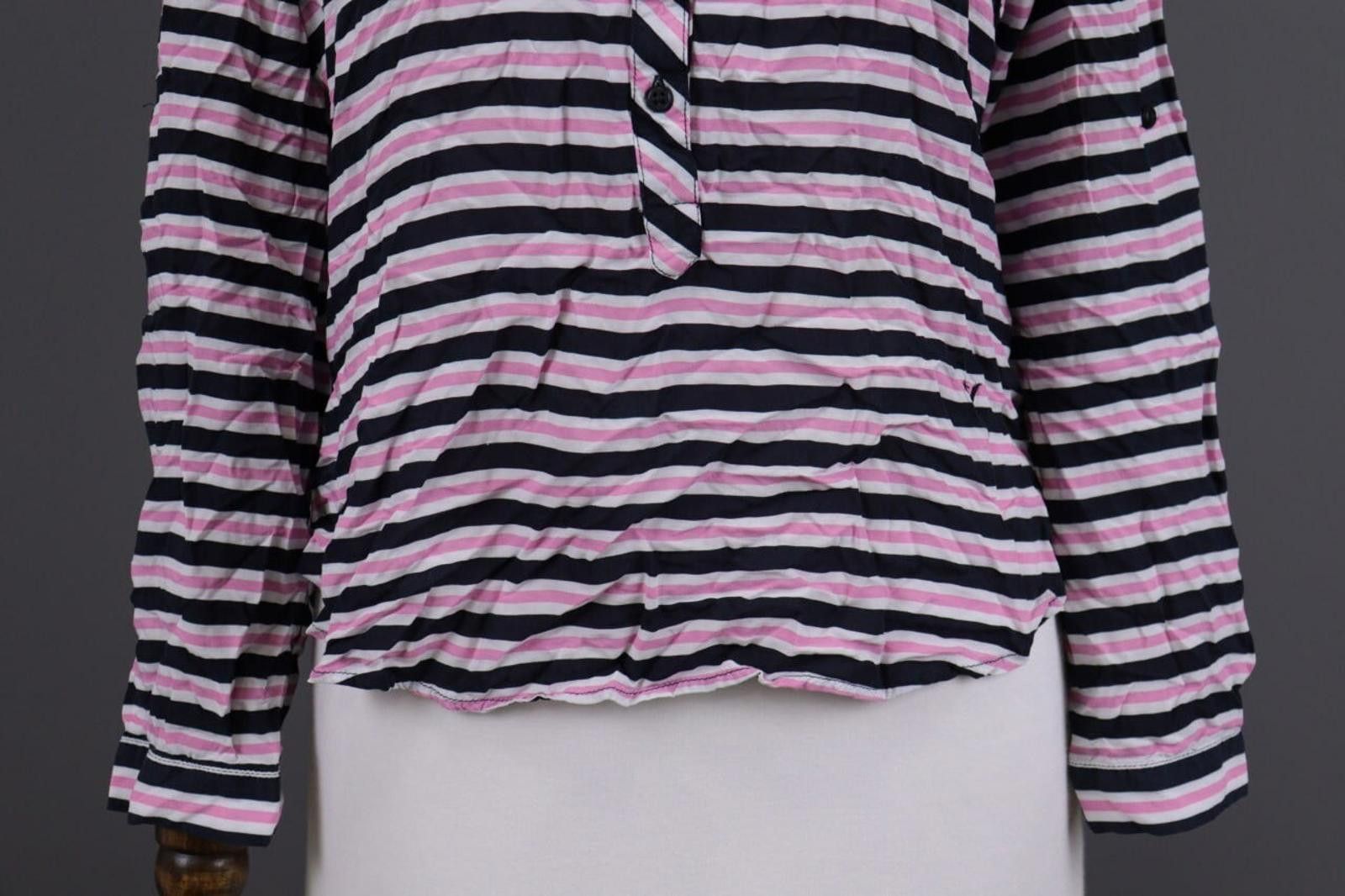 Designer Emily Van Den Bergh Multicolor Henley Blouse Shirt Sz 38 / M Size M / US 6-8 / IT 42-44 - 2 Thumbnail