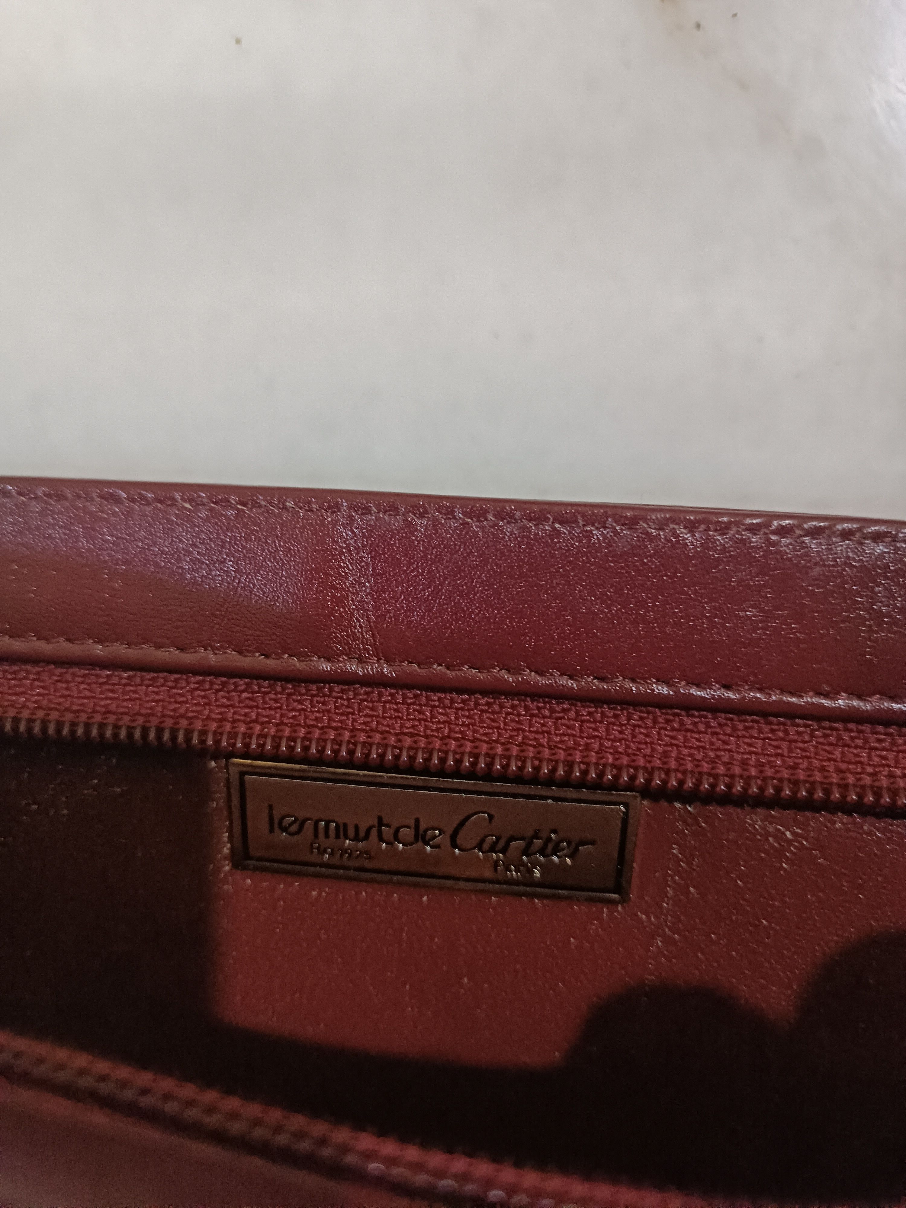 Cartier Vintage Cartier Clutch Bag Burgundy colour Size ONE SIZE - 6 Thumbnail