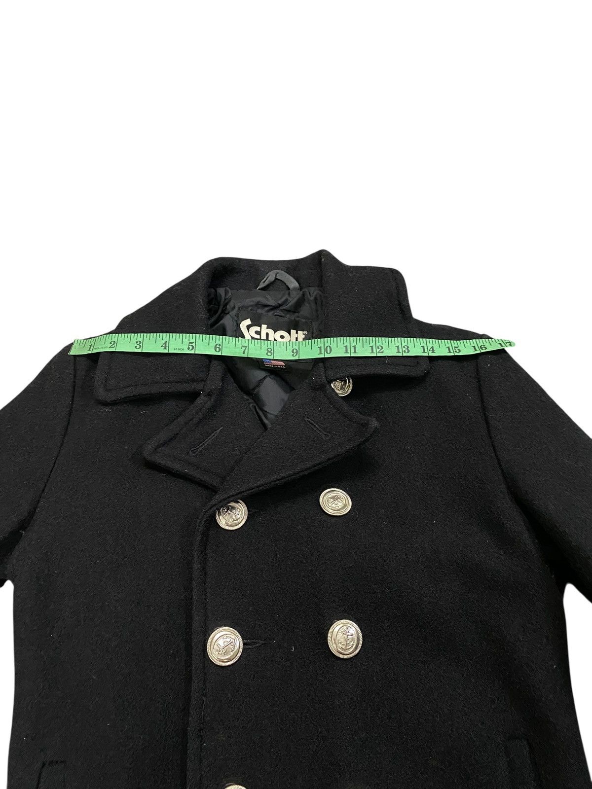 Schott × Vintage Vintage Schott Nyc Peacoat Wool Button Jacket Size 36 Size XS / US 0-2 / IT 36-38 - 12 Thumbnail