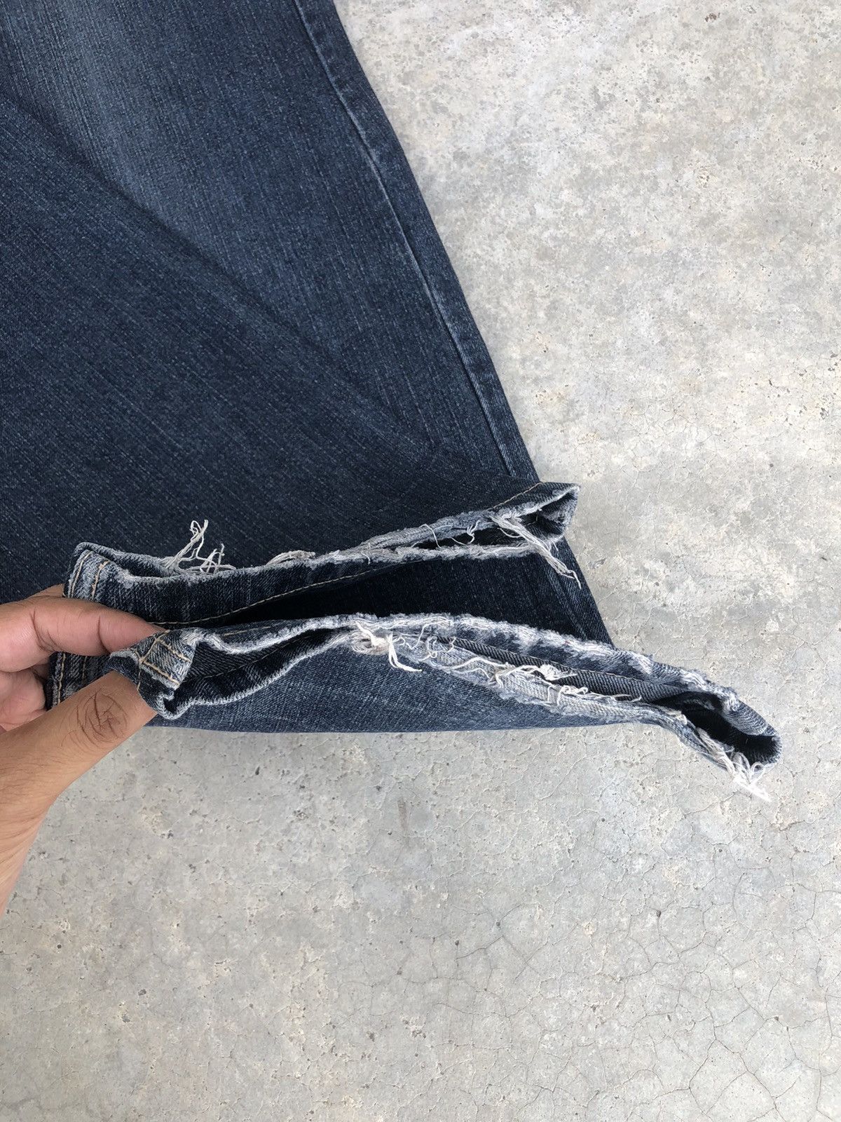 Japanese Brand Baggy Jeans Townz Spellout Distressed Jeans Size US 32 / EU 48 - 13 Thumbnail