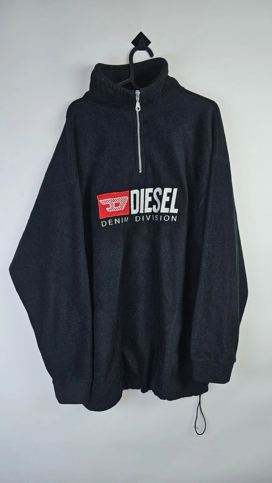 Diesel Diesel Vintage 90s Spellout Fleece Quarter Zip Pullover XL Size US XL / EU 56 / 4 - 1 Thumbnail