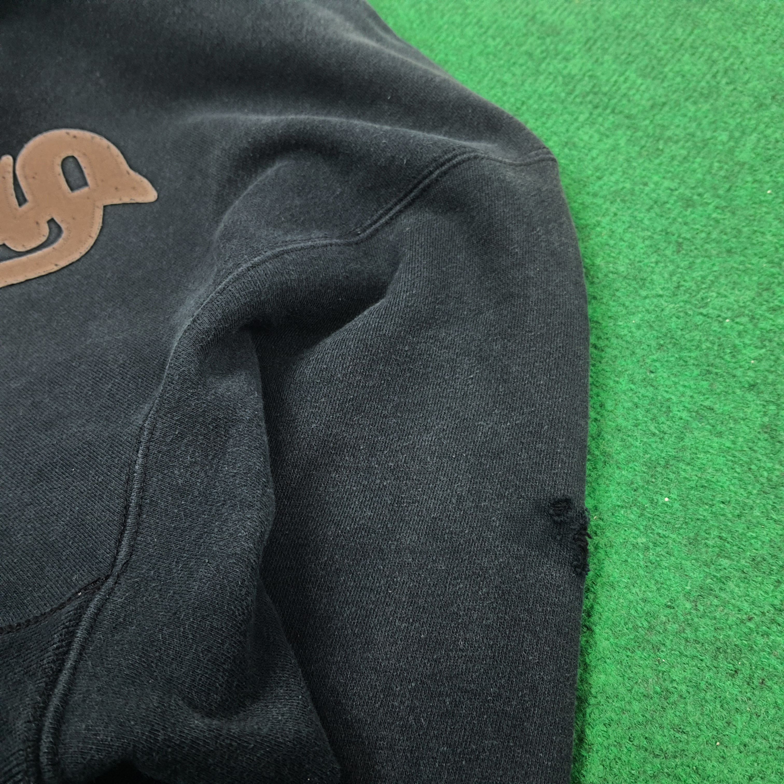 Vintage Vintage SUPREME x Custom Stussy Logo Hoodie C215N20 Size US L / EU 52-54 / 3 - 10 Thumbnail