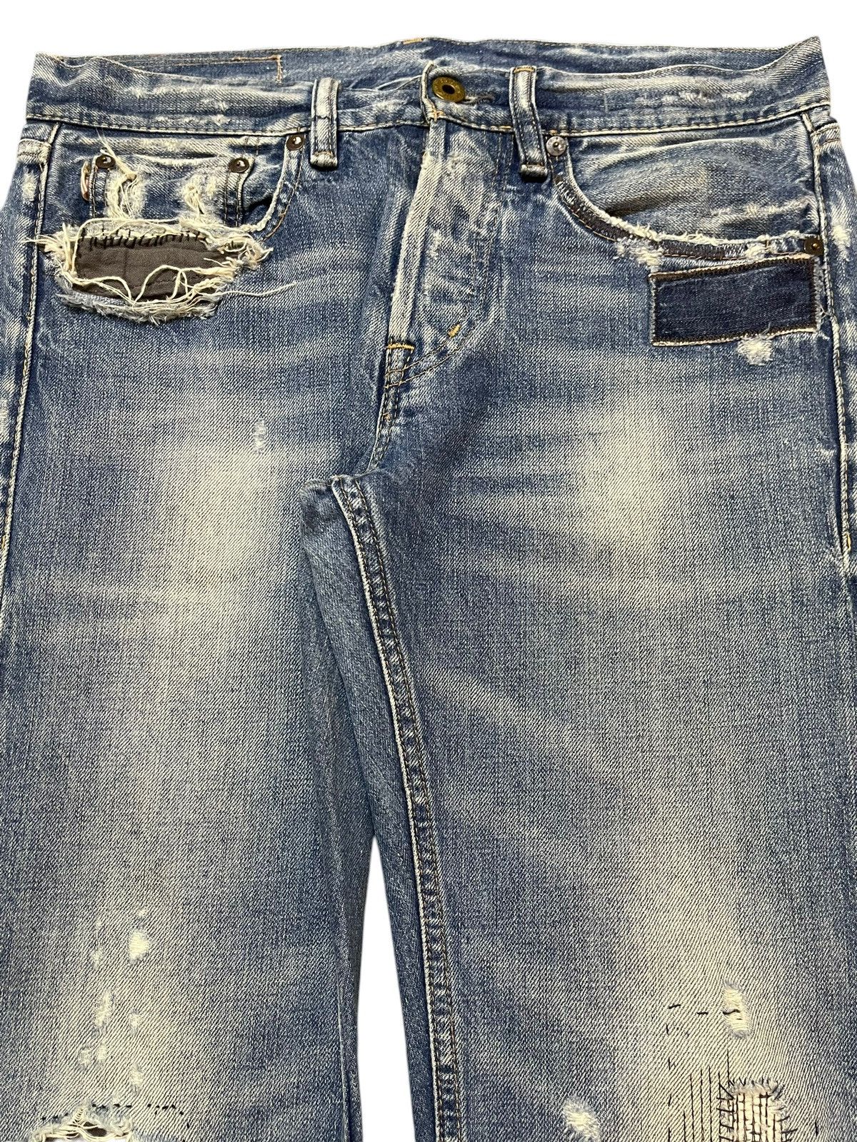 Polo Ralph Lauren Vintage RL Ralph Lauren Faded Wash Style Distressed Jeans Size US 31 - 4 Thumbnail