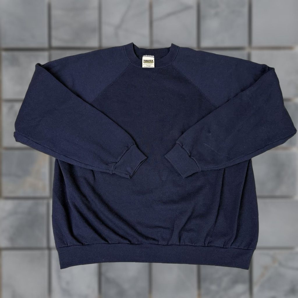 Tultex VINTAGE Tultex Sweatshirt Men XL Blue Crewneck Pullover 90s Size US XL / EU 56 / 4 - 1 Thumbnail