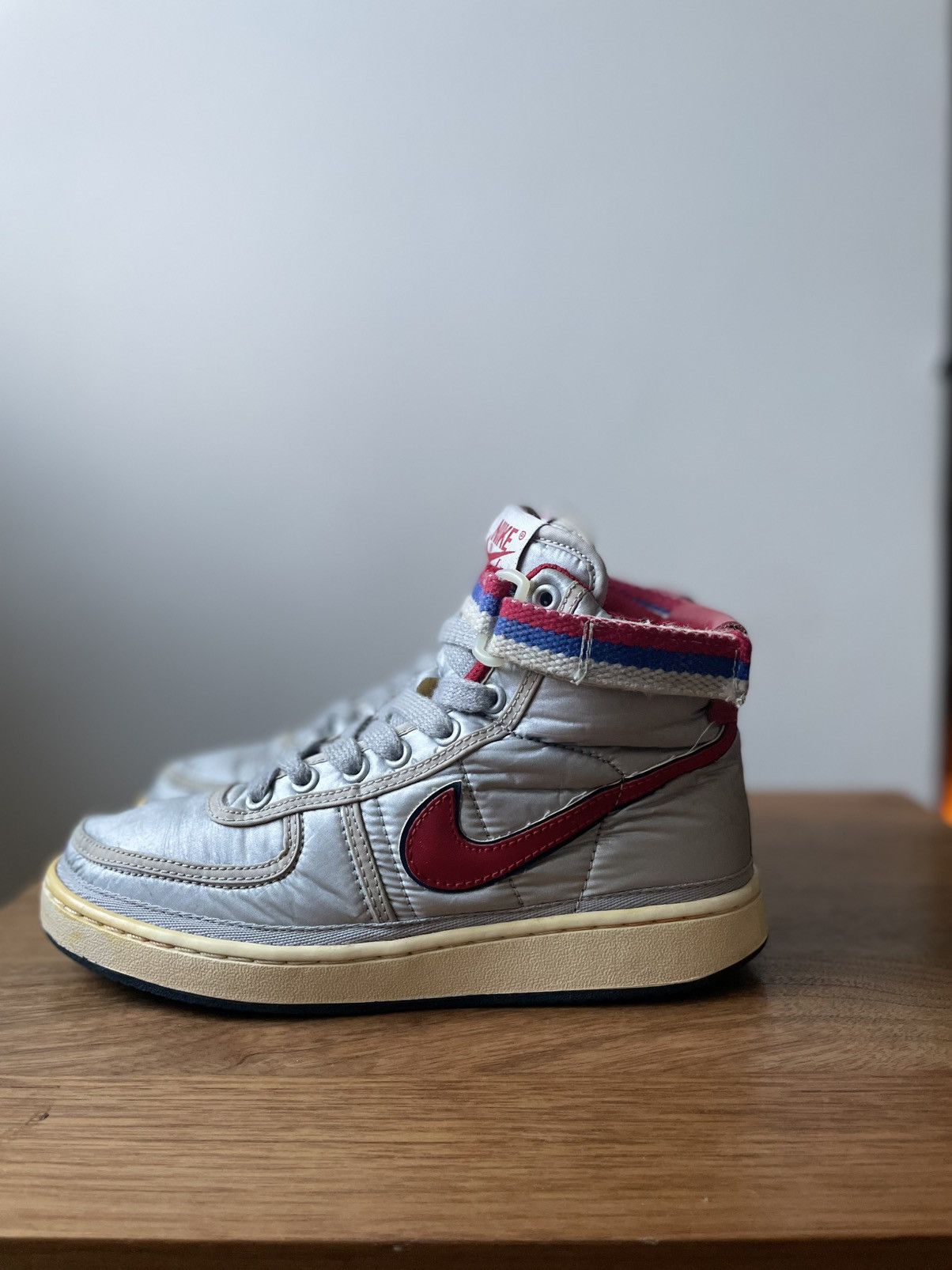 Nike Nike Vandal High Supreme VNTG Silver/Red Size US 6 / IT 36 - 3 Thumbnail