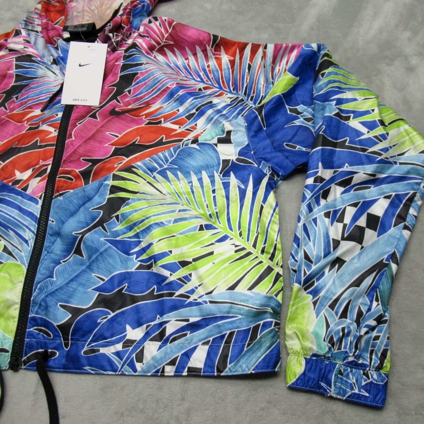 Nike Nike Jacket Womens Small Tropical Wind Runner Cropped Dri Fit Multicolor NEW Size S / US 4 / IT 40 - 7 Thumbnail