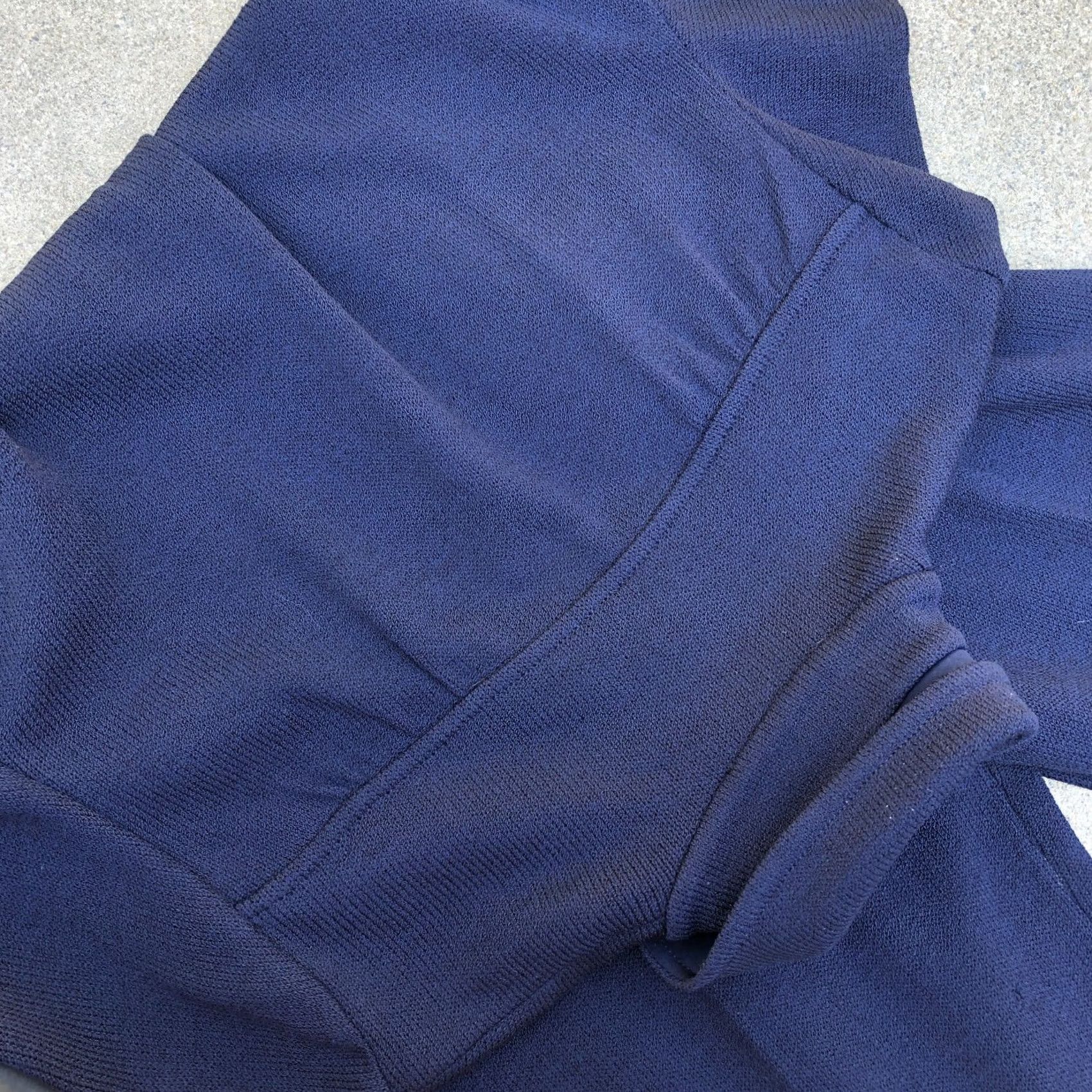 Vintage VTG ST JOHN Collection Marie Gray Santana Knit Jumpsuit Romper Blue Designer Size 26" / US 2 / IT 38 - 2 Thumbnail