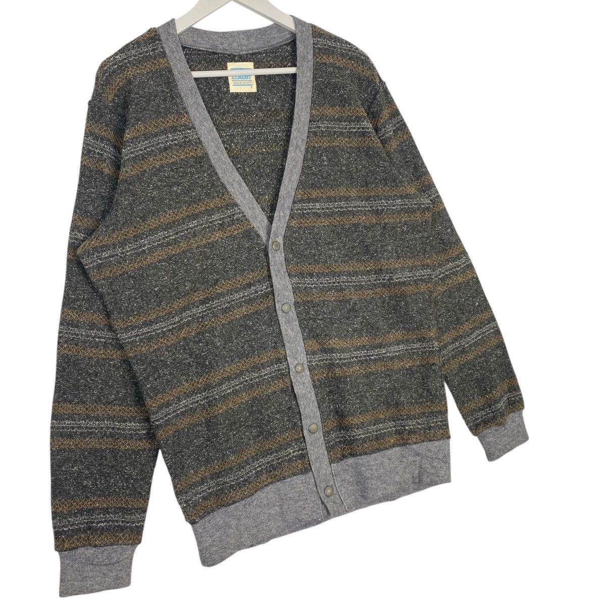 Other Vintage Elnest Japan Cardigan Sweater Striped Button Size M Size US M / EU 48-50 / 2 - 3 Thumbnail