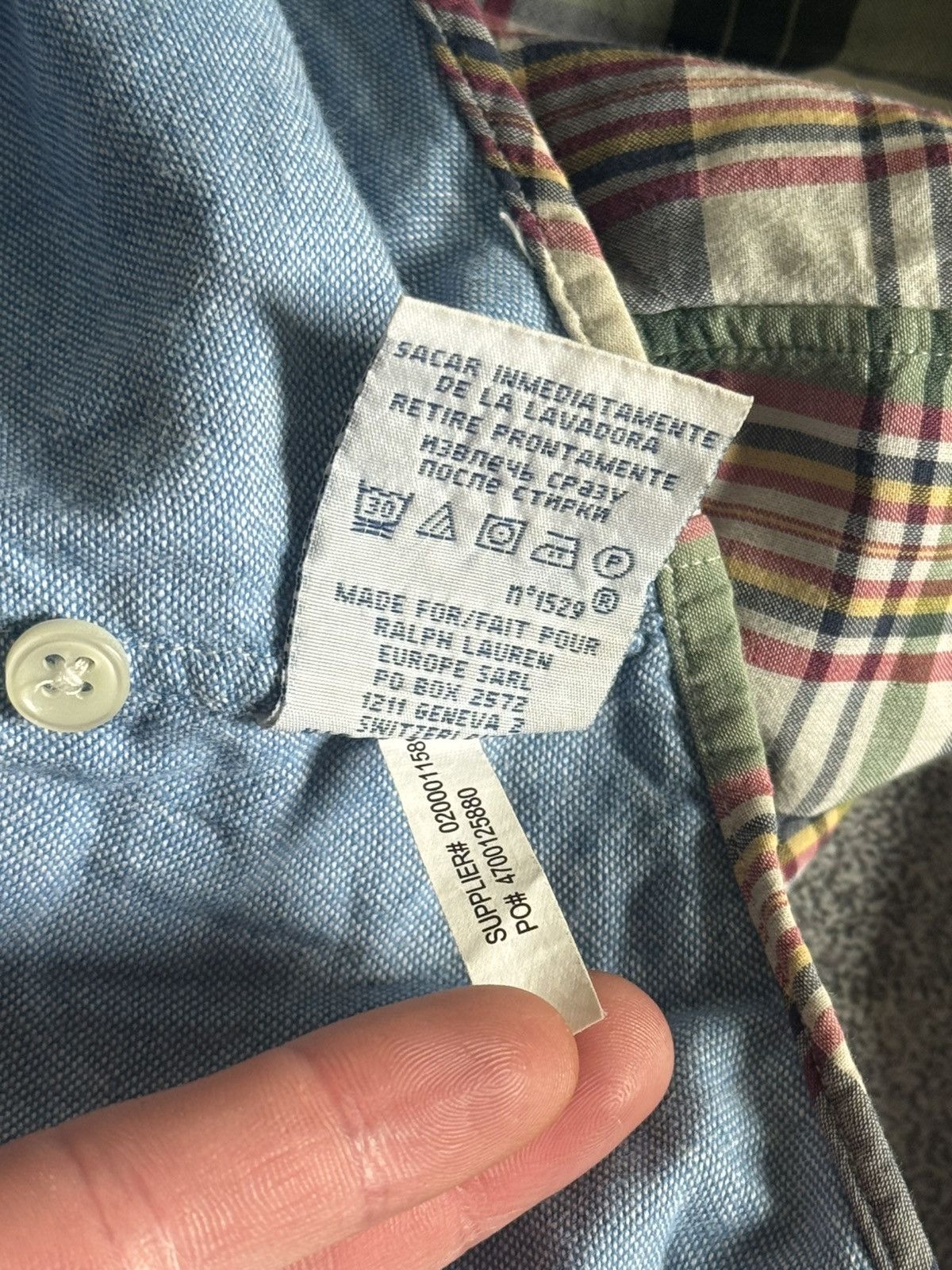 Polo Ralph Lauren Polo Ralph Lauren M chekered button up flannel over shirt Size US M / EU 48-50 / 2 - 8 Thumbnail
