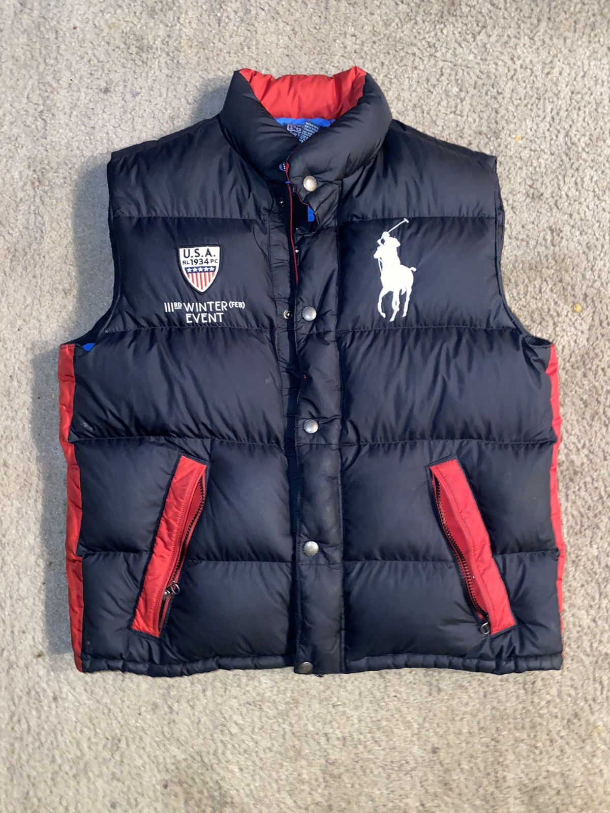 Ralph lauren winter vest hotsell