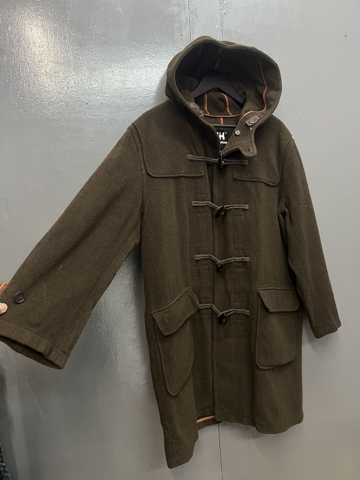 Helly Hansen HELLY HANSEN DUFFLE COAT WITH HOODIE SIZE L Size US L / EU 52-54 / 3 - 4 Thumbnail