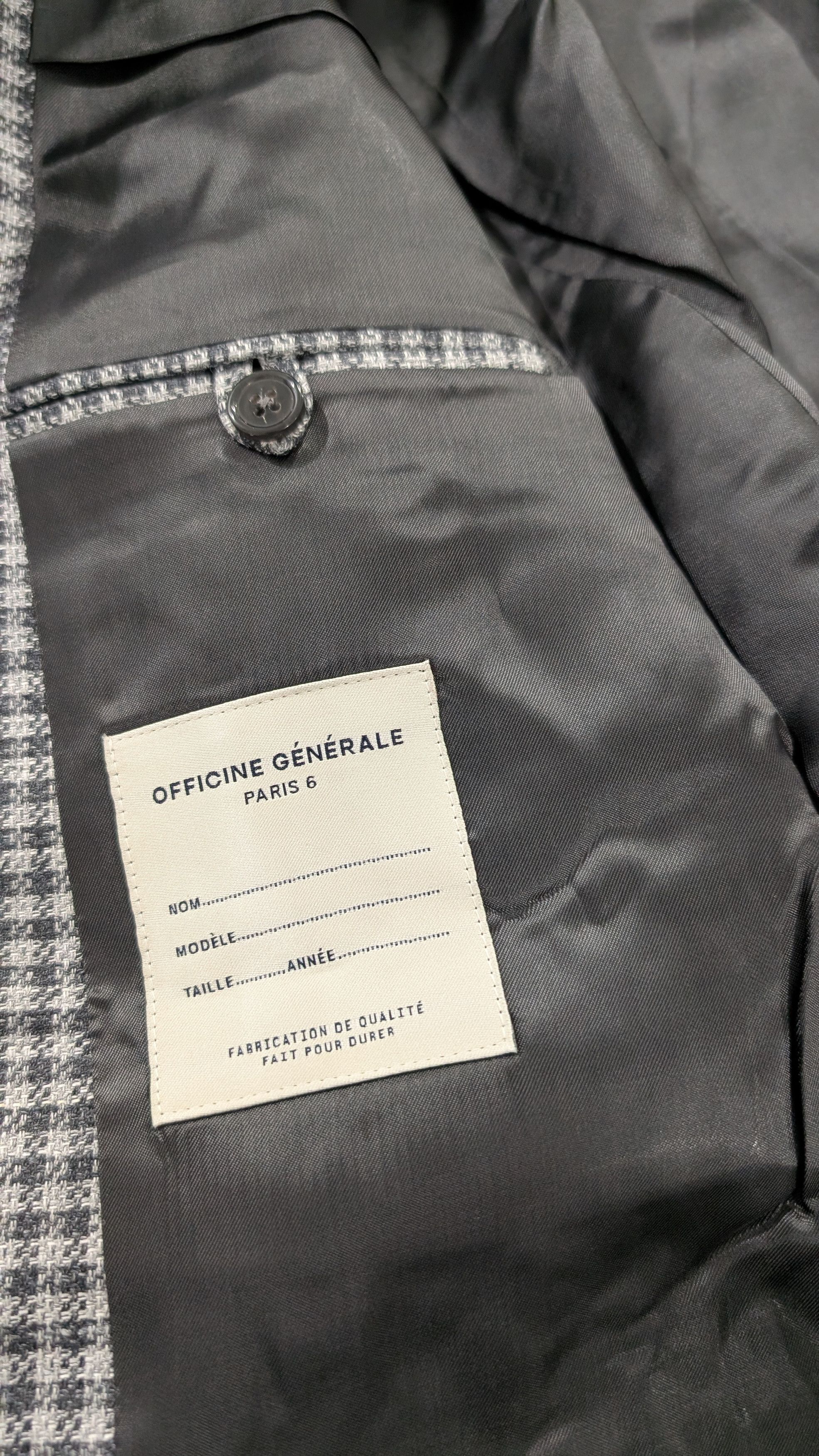 Officine Generale Officine Generale 375 Houndstooth Blazer Size 52 Size US L / EU 52-54 / 3 - 6 Thumbnail