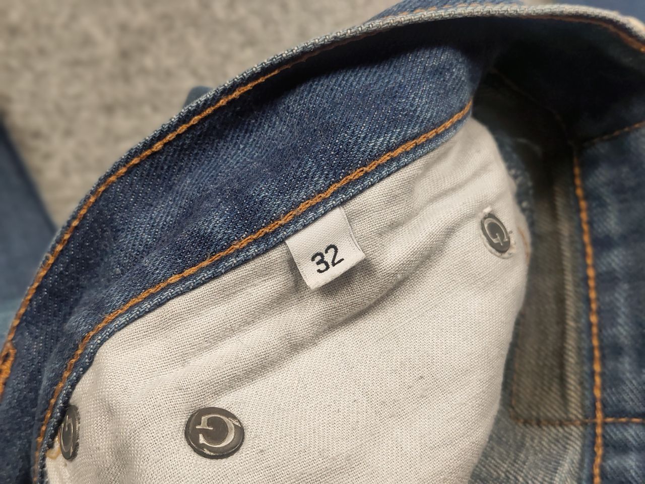 Gustin Gustin Selvedge Raw Blue Faded denim Slim Fit Jeans Size US 32 / EU 48 - 18 Thumbnail
