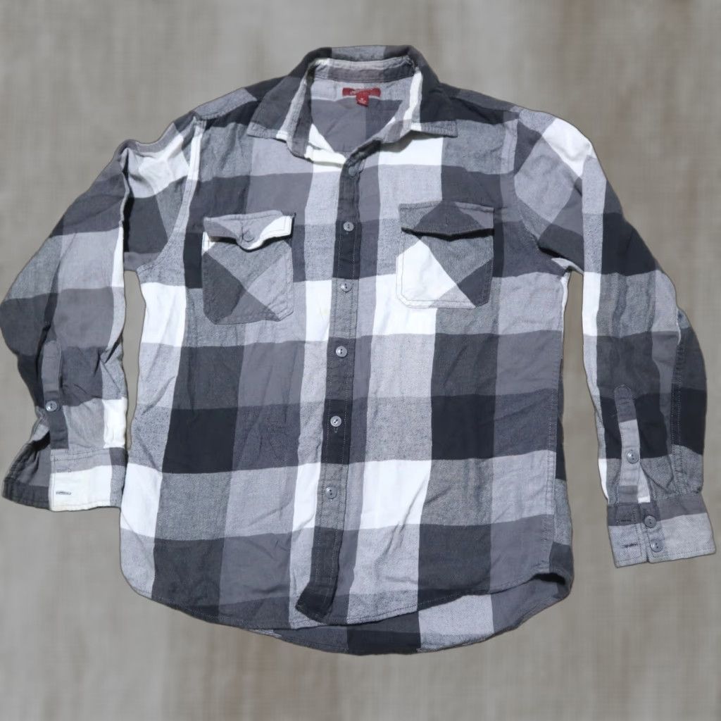 Vintage Nike Shirt Arizona Gray Plaid Long Sleeve Button-Down Casual M Mens Regular Cotton Flannel Shirt Size US M / EU 48-50 / 2 - 1 Thumbnail