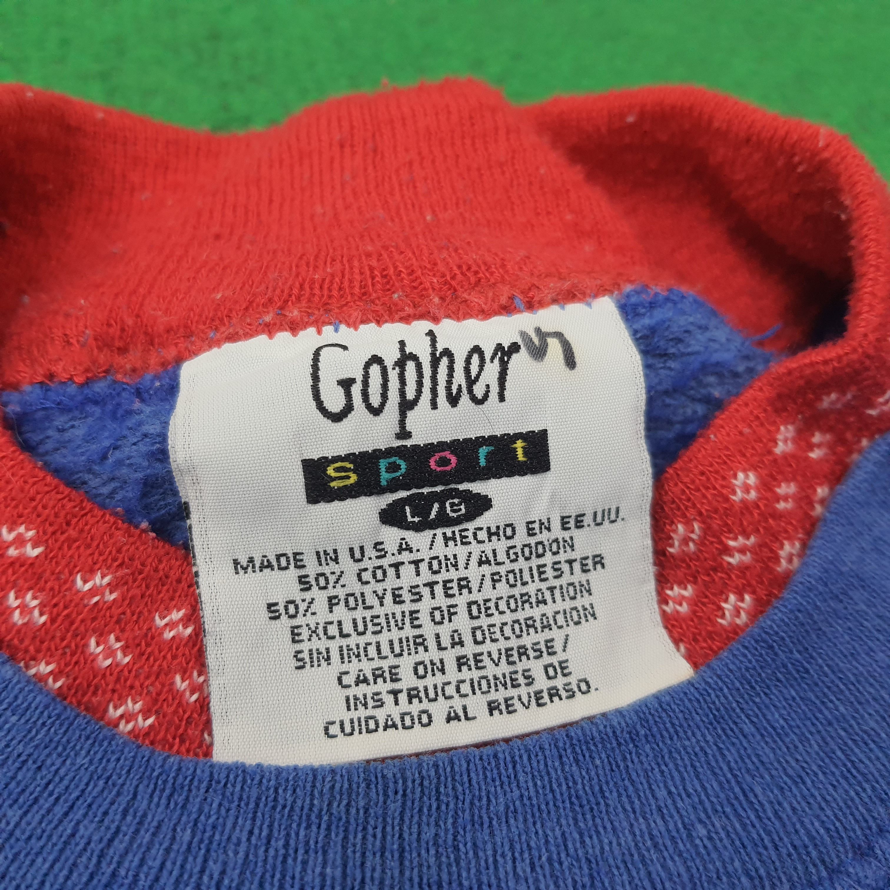 Vintage Vintage Gopher Sport American 90s Brand Sweatshirt C263N10 Size US M / EU 48-50 / 2 - 4 Thumbnail