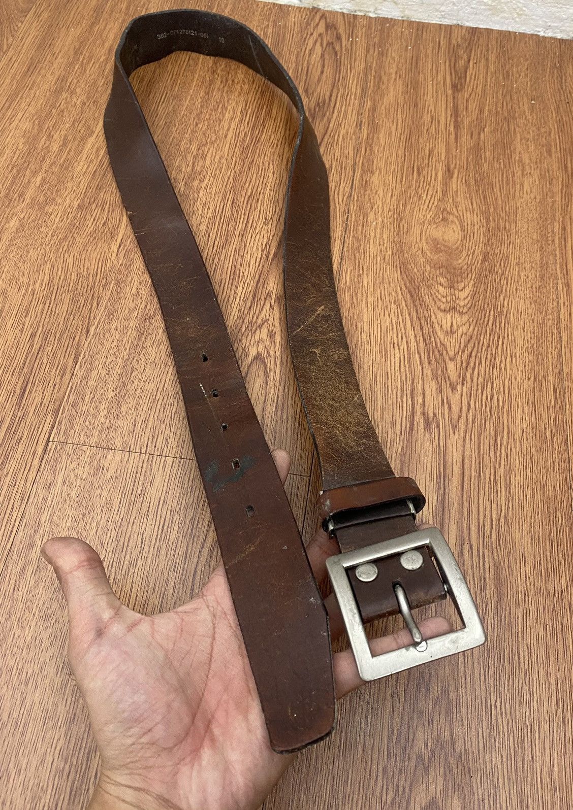 Vintage Vintage Genuine leather from italy belt Size ONE SIZE - 2 Thumbnail